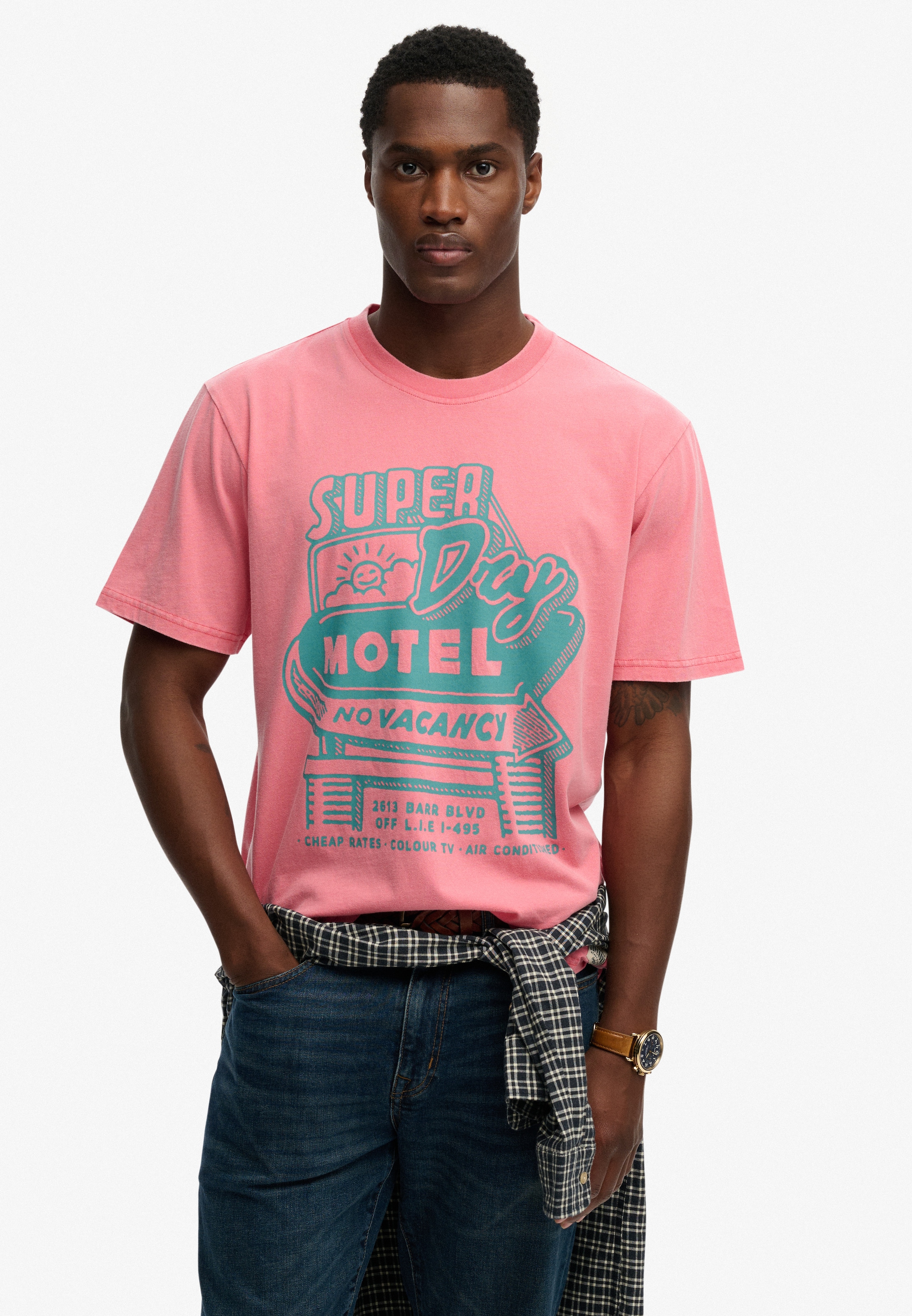 Superdry Rundhalsshirt »ROADSIDE TRADE LOOSE TEE«