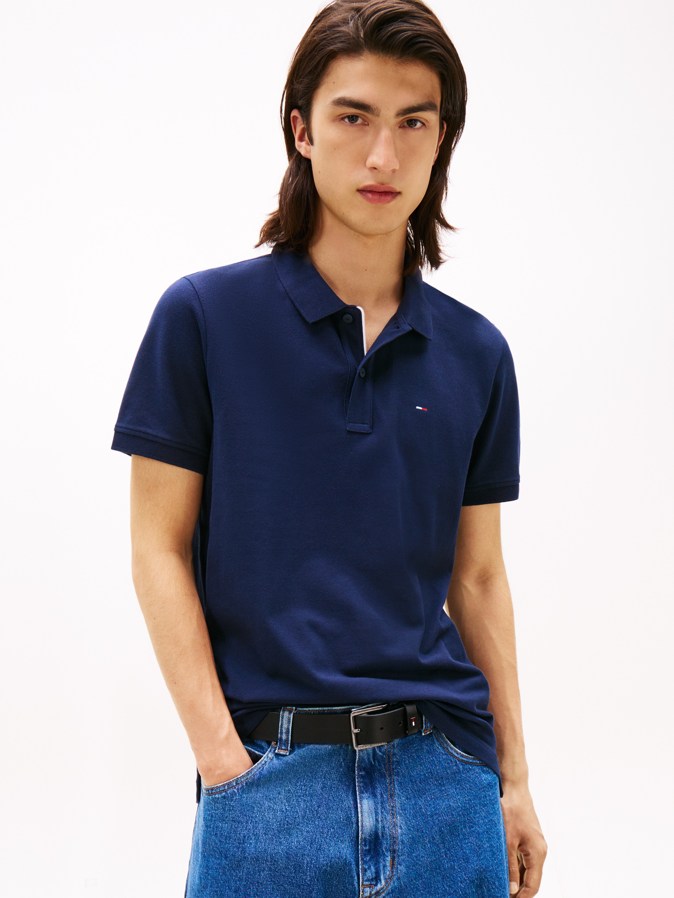 Tommy Jeans Poloshirt »TJM SLIM PLACKET POLO EXT«