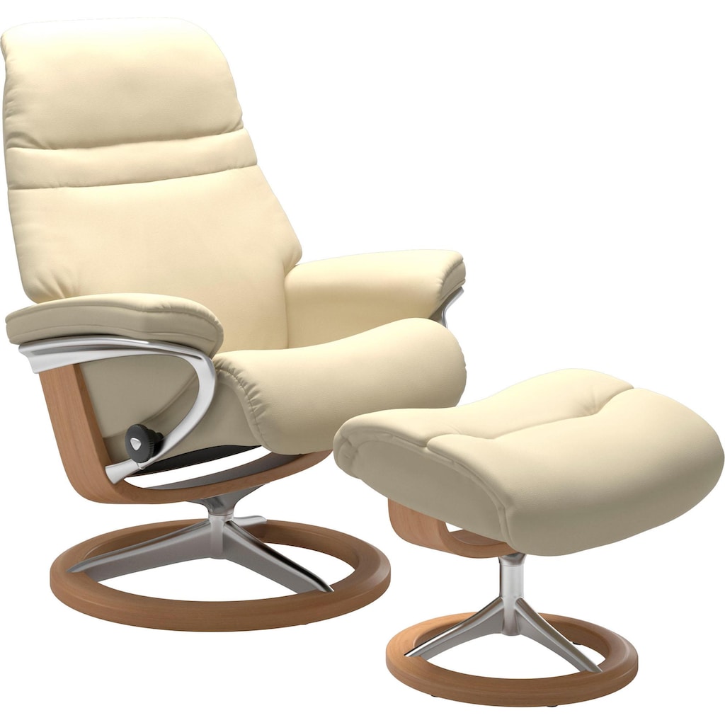 Stressless® Relaxsessel »Sunrise«, (Set, Relaxsessel mit Hocker)