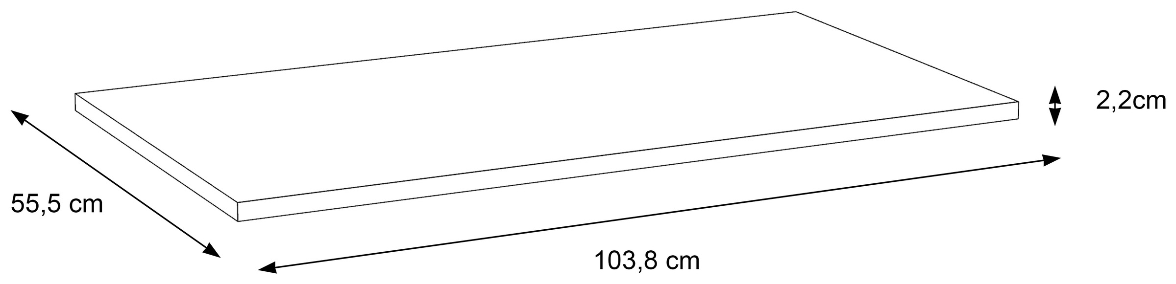 FORTE Einlegeboden »KASHMIR«, (3 St.), Einlegeböden 3er Set, Ergänzung zu 74094962, schafft Ablagefläche