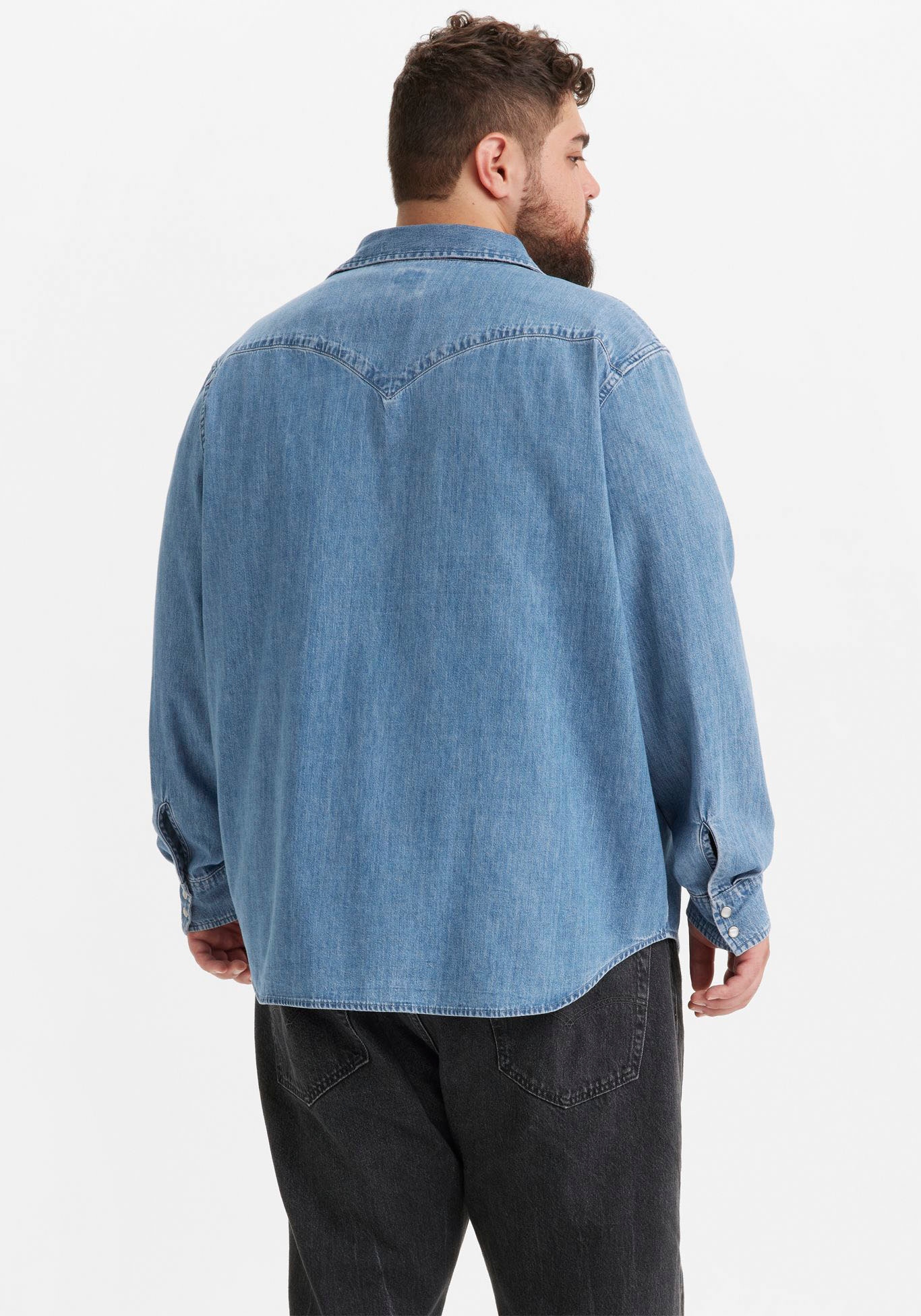 Levi's® Plus Jeanshemd, im Westernstyle