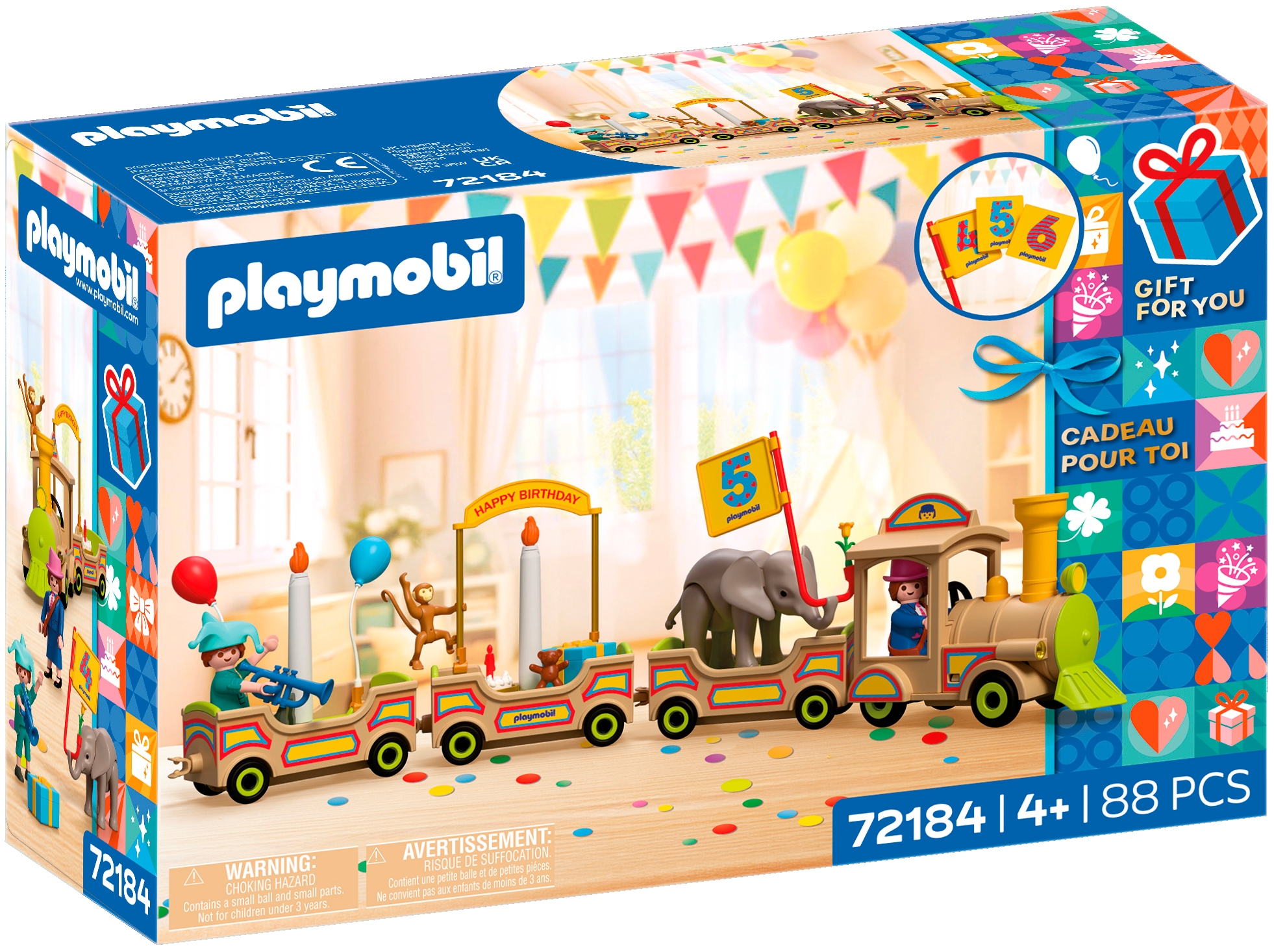 Playmobil® Konstruktions-Spielset »Geburtstagszug (72184)« Made in Europe