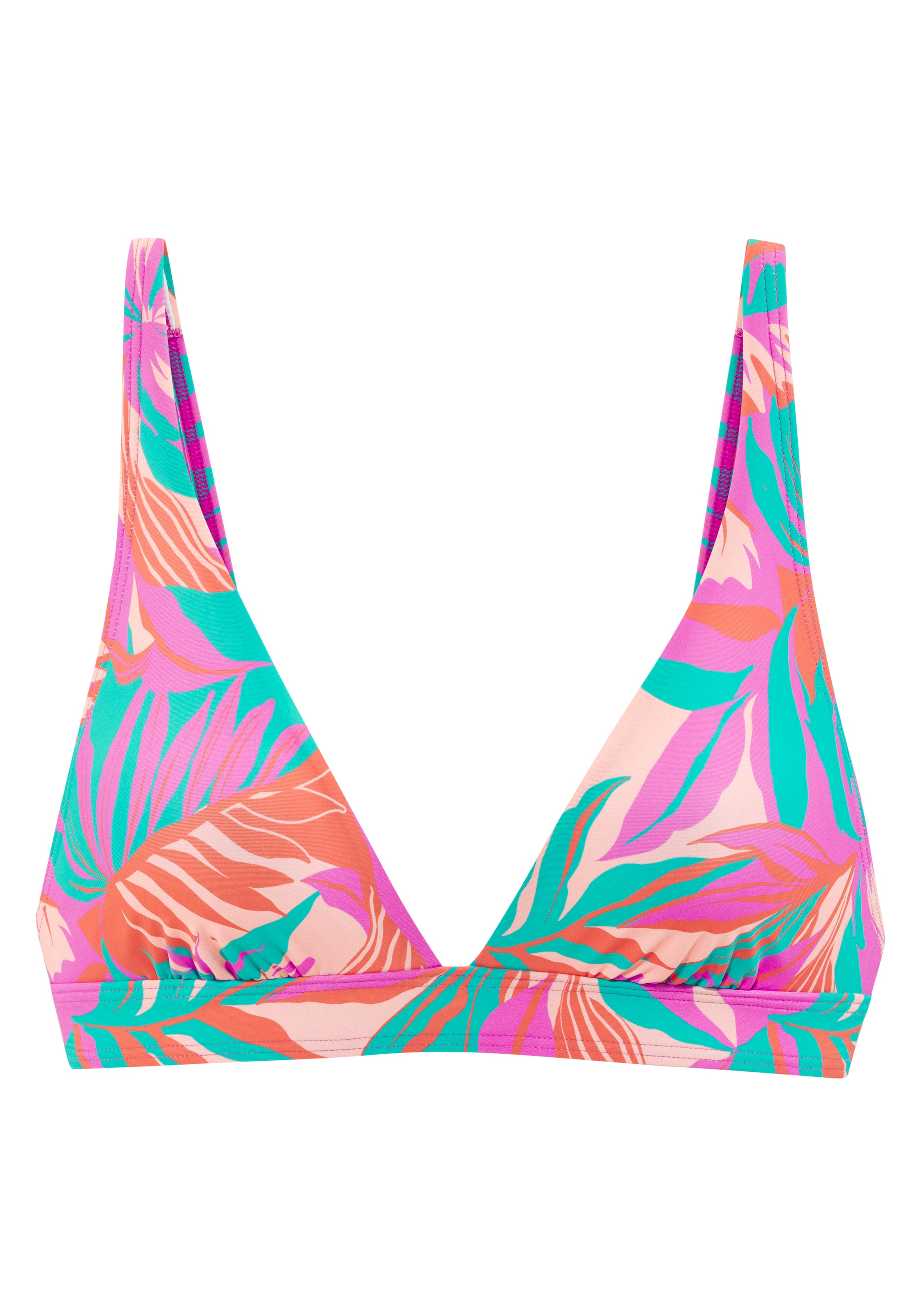 Sunseeker Triangel-Bikini-Top »Minka« mit tropischem Blätterprint