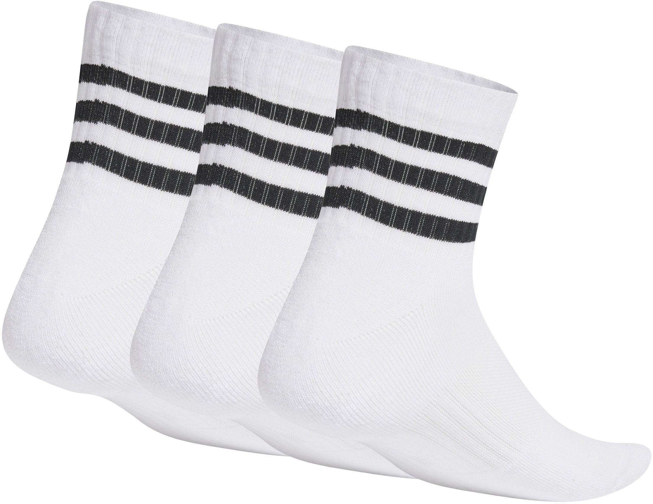 adidas Performance Sportsocken »3STREIFEN CUSHIONED SPORTSWEAR MIDCUT SOCKEN, 3 PAAR«, (3 Paar)