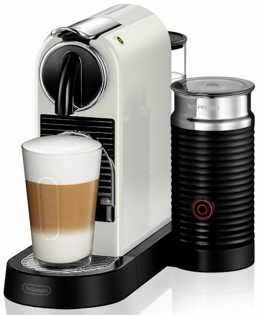 Nespresso Kapselmaschine »CITIZ EN 267.WAE von DeLonghi, White«, inkl. Aeroccino Milchaufschäumer, Willkommenspaket mit 7 Kapseln