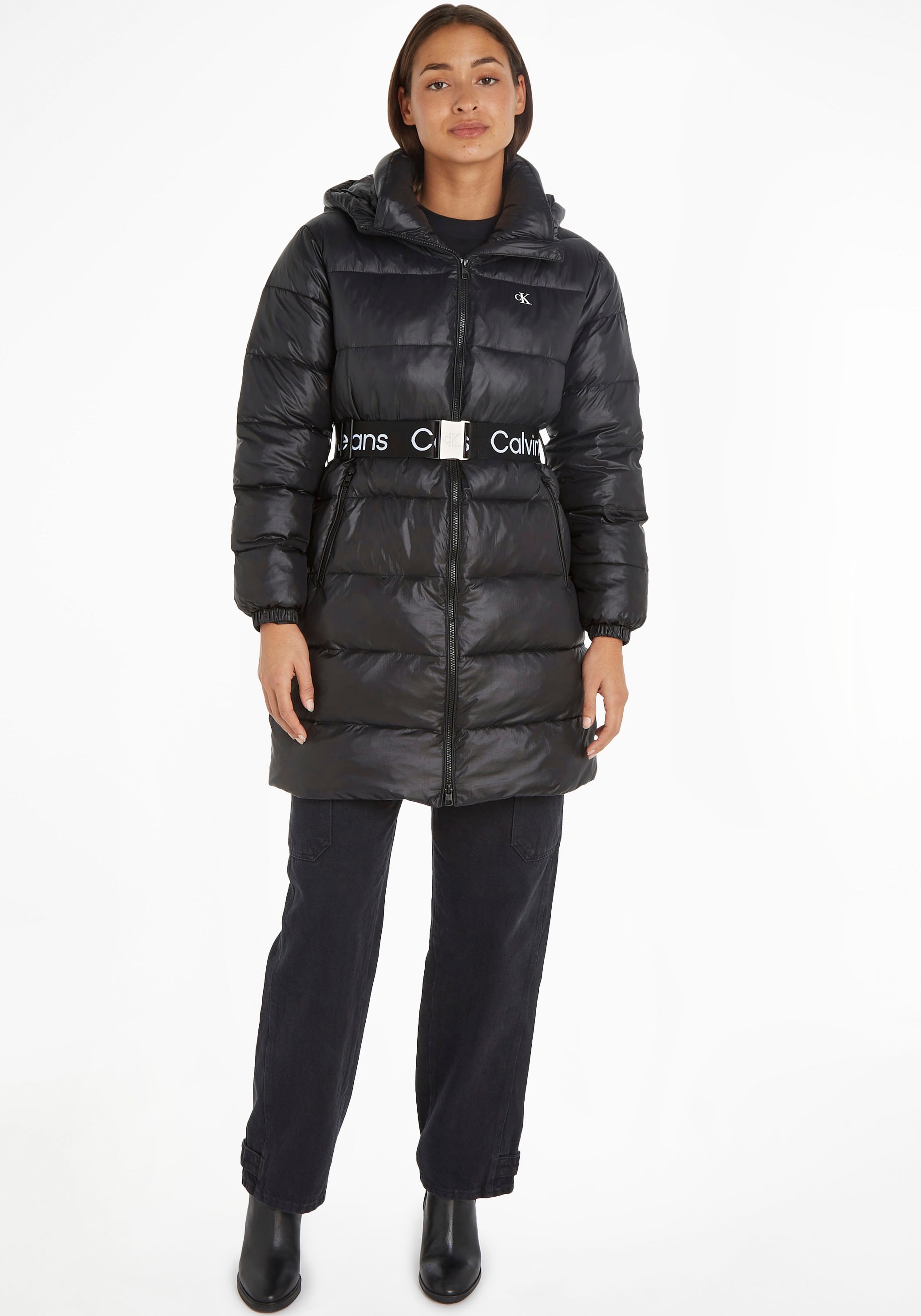 Calvin Klein Jeans Steppjacke »LW PADDED bei LONG OTTO Kapuze mit FITTED JACKET«