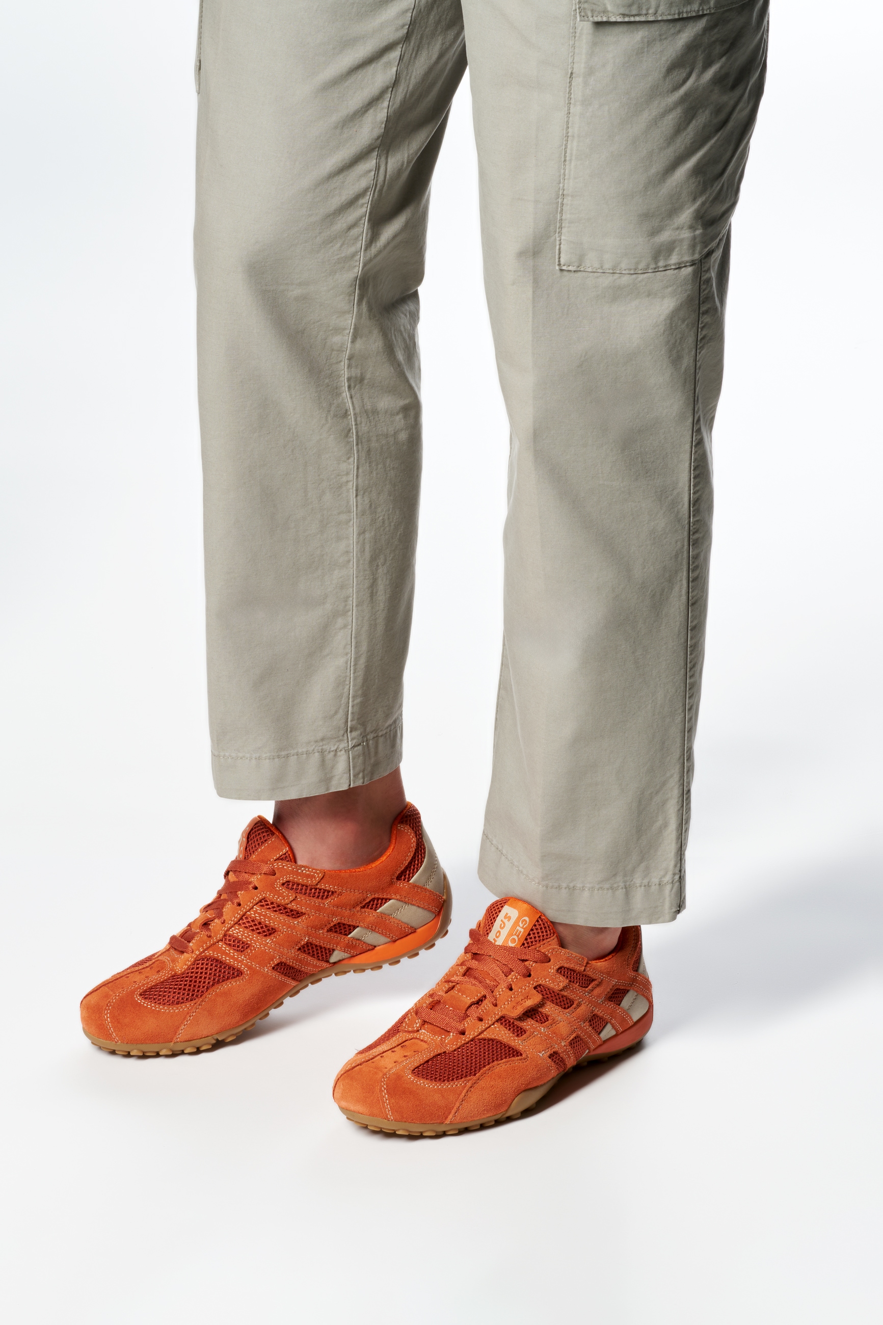 Geox Schnürschuh »U SNAKE ORIGINAL«  , Schnürschuh, Freizeitschuh, Trekking Sneaker mit Lederinnensohle