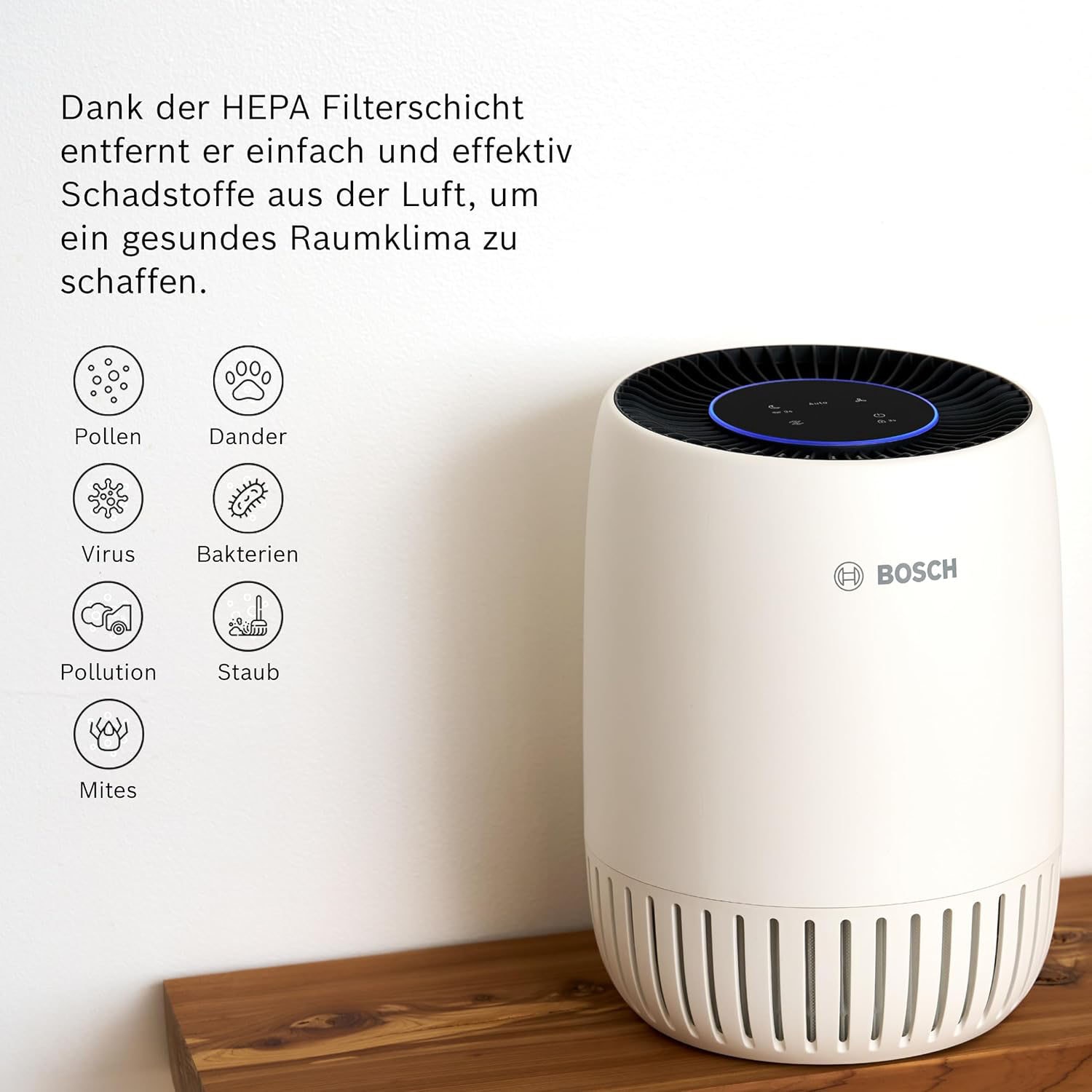 BOSCH Kombifilter »3-in-1 HEPA Filter mit Hocheffizienter Aktivkohlefilter«