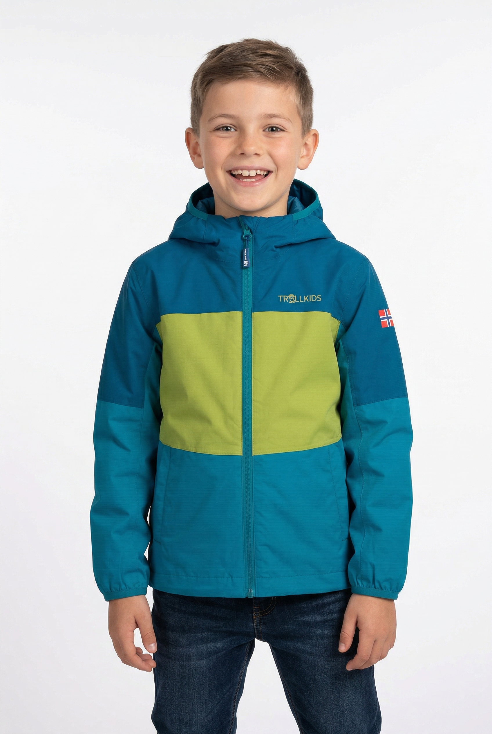 TROLLKIDS Regenjacke »Kids Bjordal Jacket« Übergangsjacke für Kinder und Jugendliche, sportlicher Stil