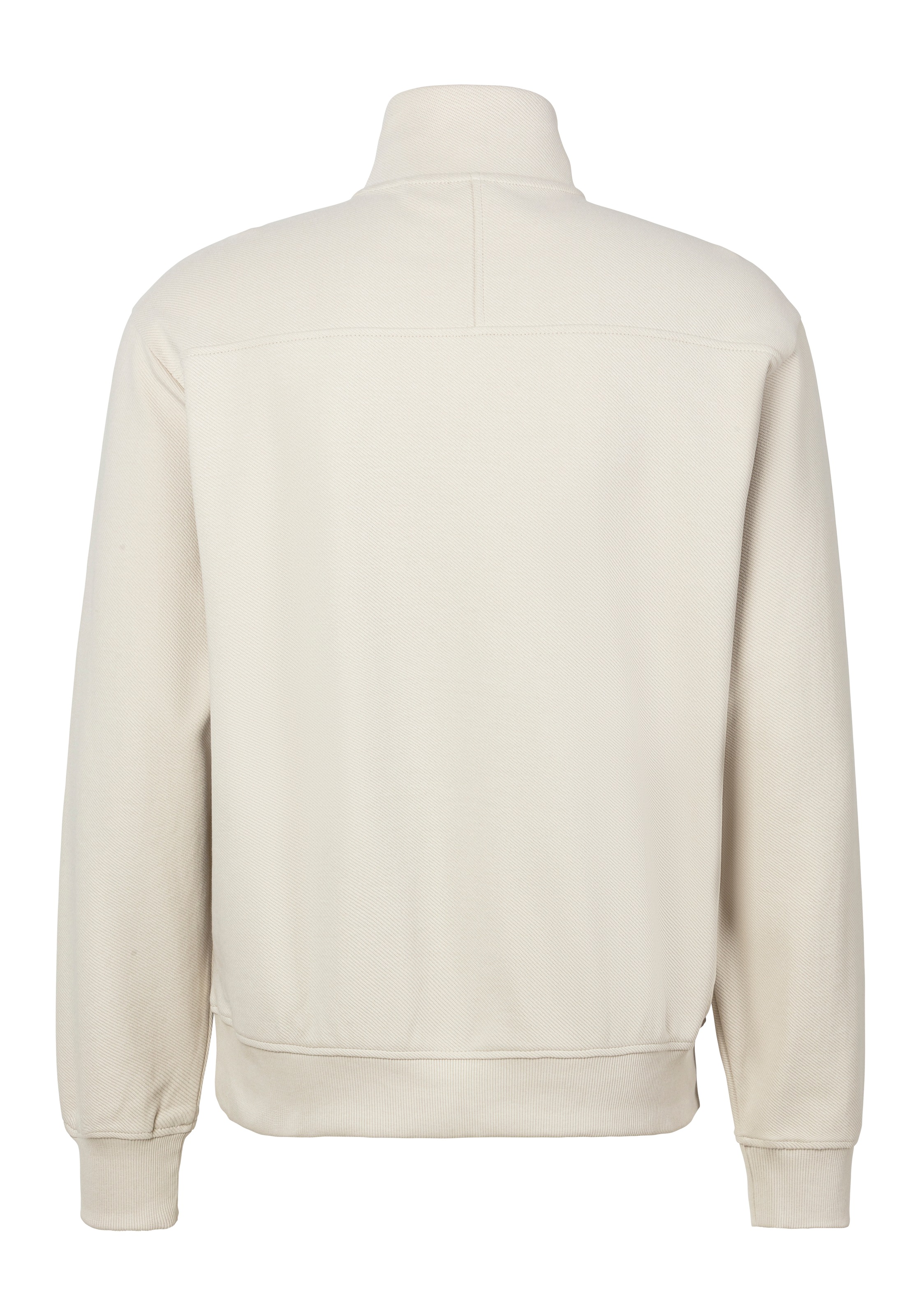 BOSS ORANGE Sweatshirt »Sweatshirt Ze_Nylonhem 1«, mit Reißverschluss