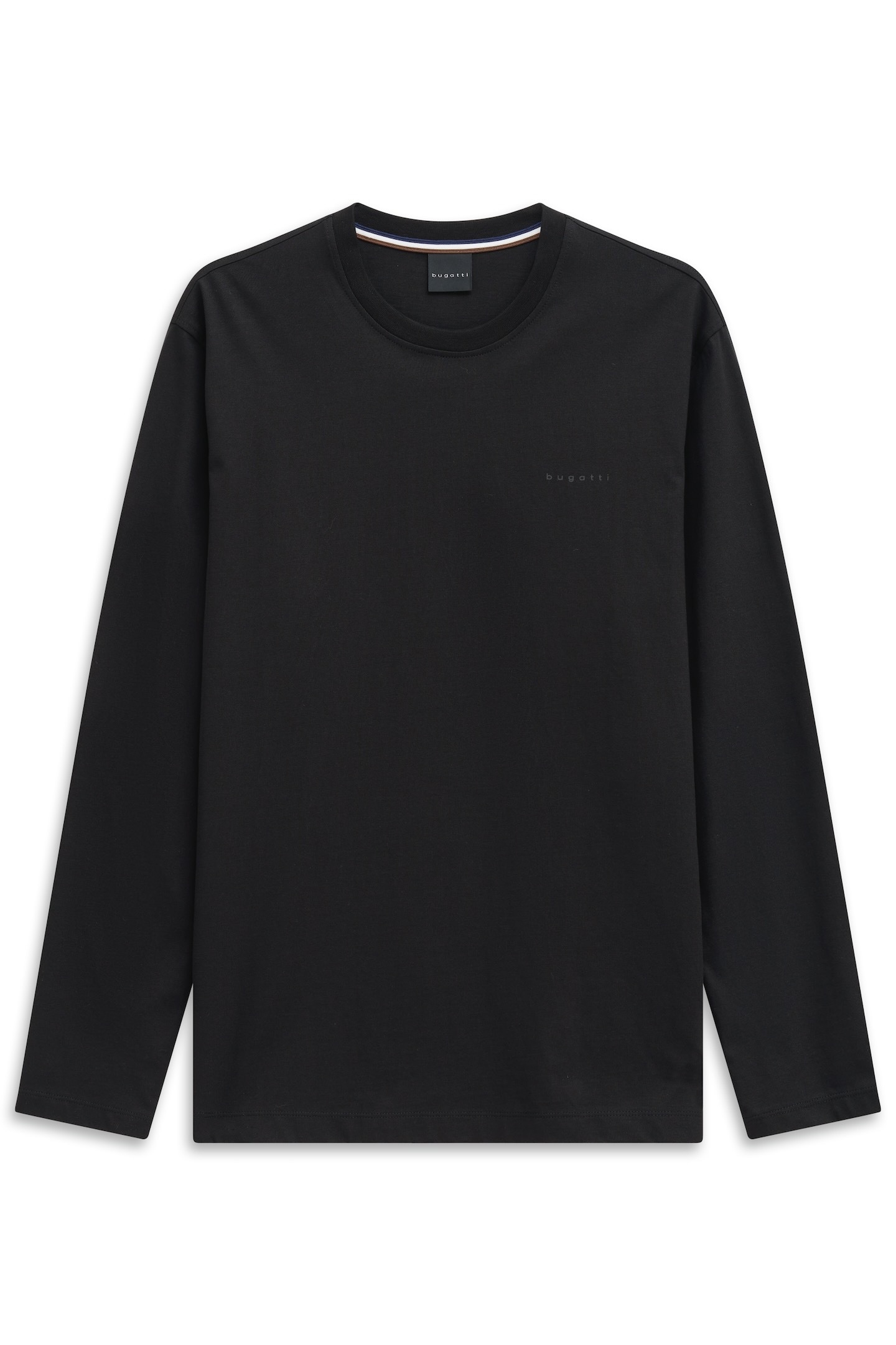 bugatti Longsweatshirt »Rundhals«, im Modern Fit aus Baumwolle