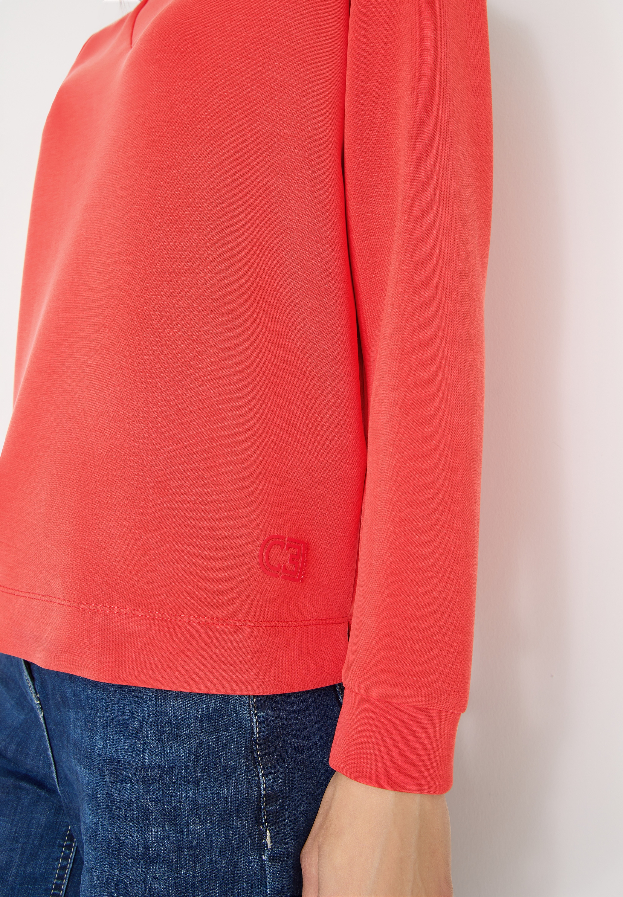 Cecil Stehkragenpullover mit großem Kragen