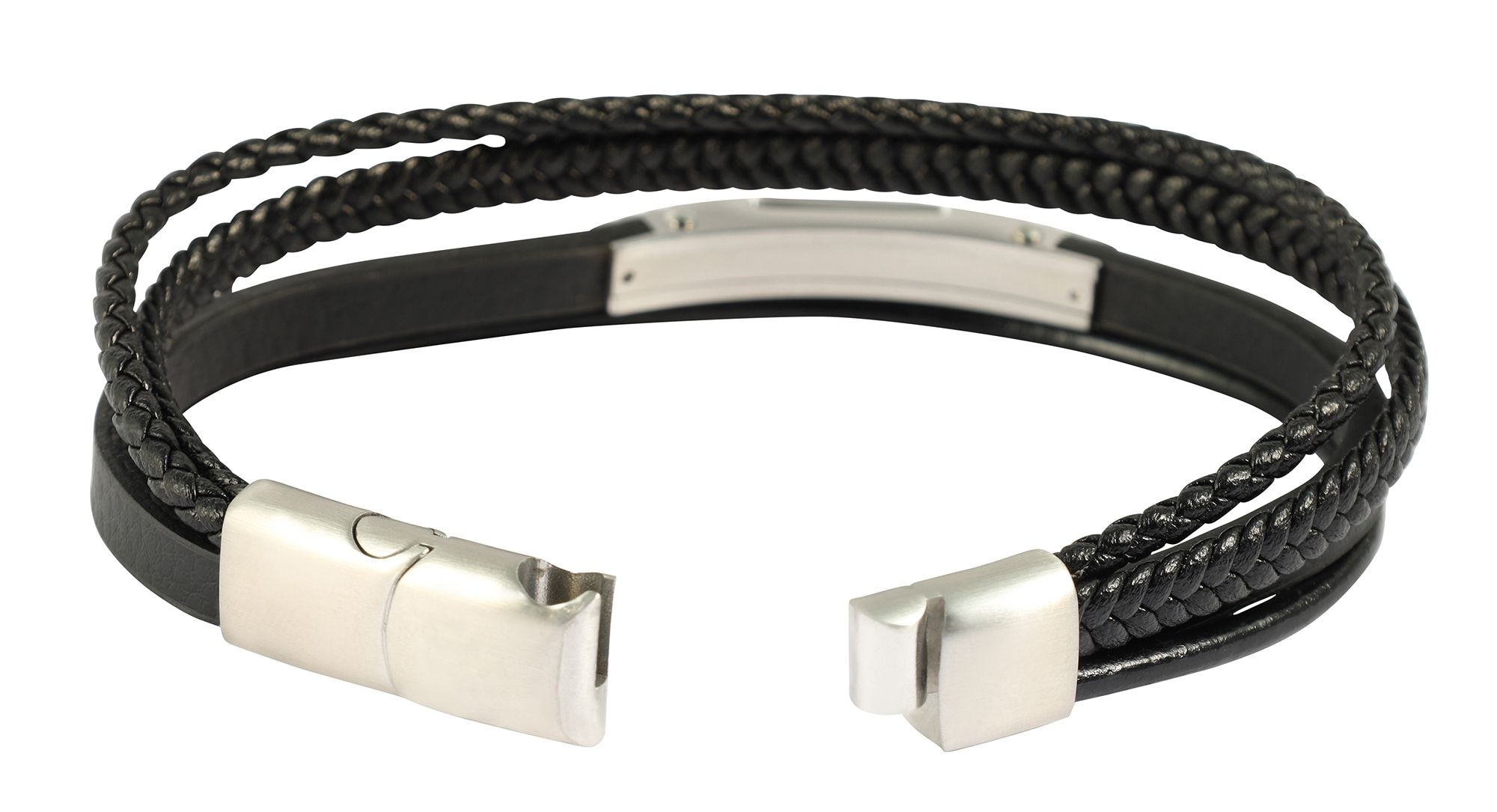 Adelia´s Lederarmband »Herren Armband ¿ Lederarmband aus Leder 21 cm«