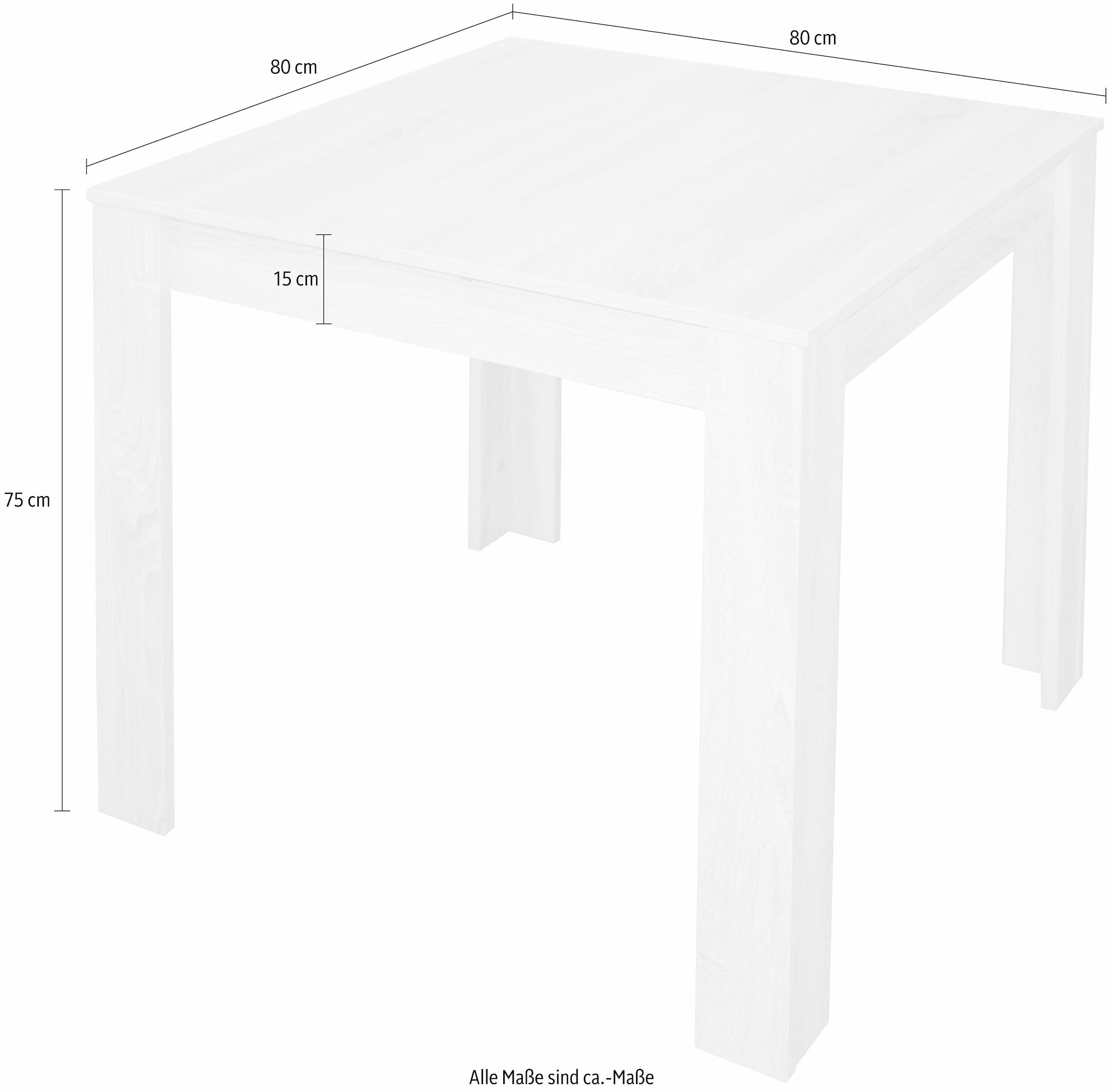 Mäusbacher Esstisch Breite 80/110/120 cm mit Auszug