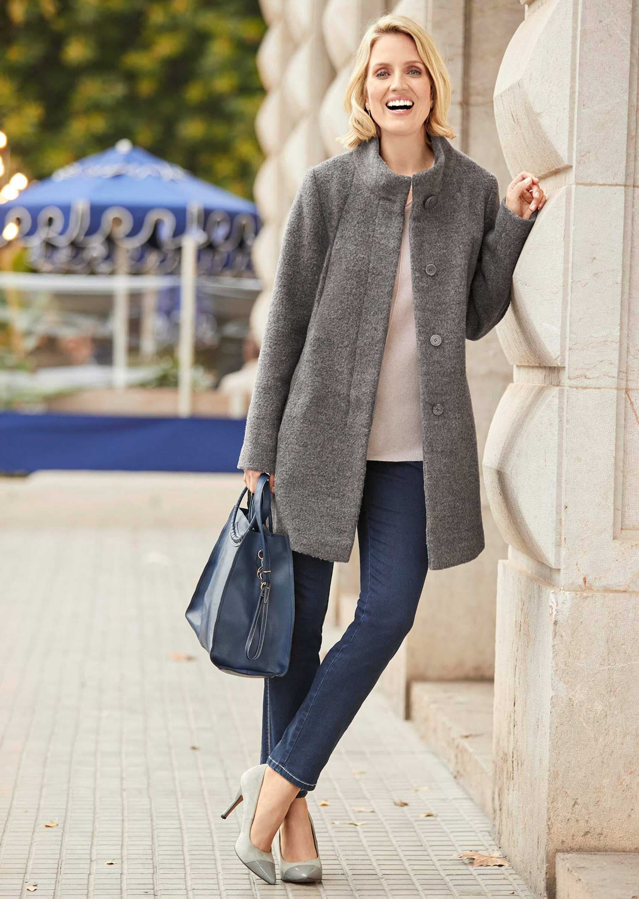 GOLDNER Langmantel »Kurzgröße Moderner Kurzmantel mit Wollanteil«