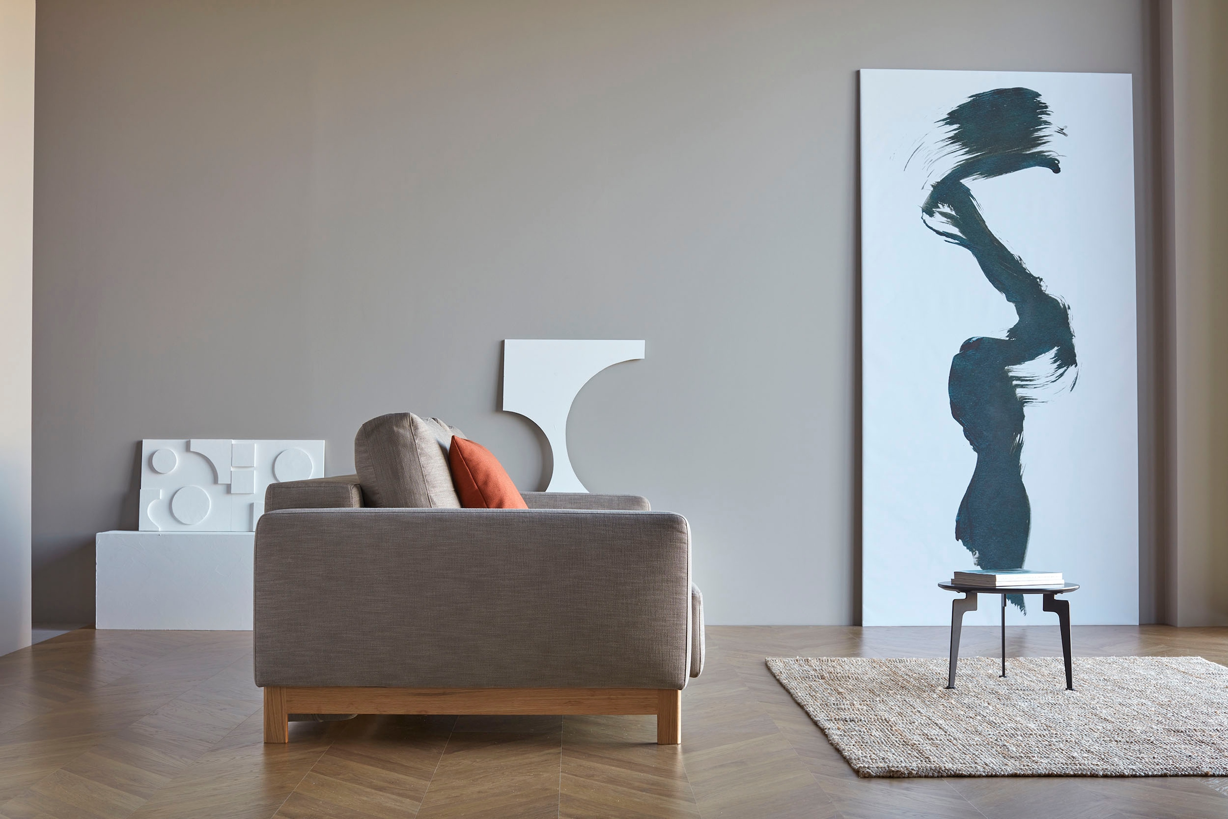 INNOVATION LIVING ™ Schlafsofa »Pyxis 3-Sitzer mit extrabreiter Bettfunktion, Skandi-Design«, Multifunktionssofa, extrabequem durch Taschenfederkern, Dauerschläfer