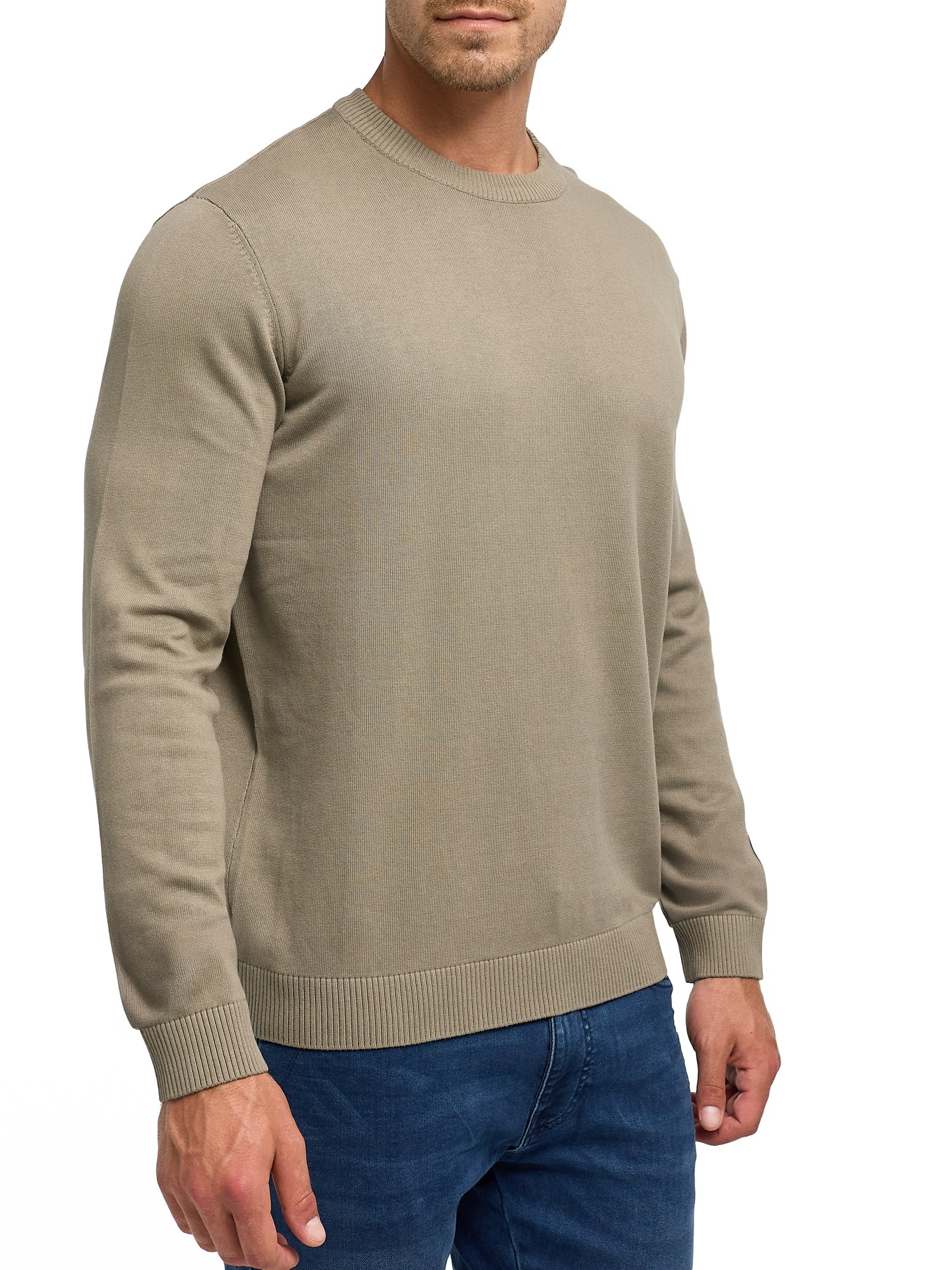 Indicode Rundhalspullover »INArkmill o-neck« Baumwolle, regular fit