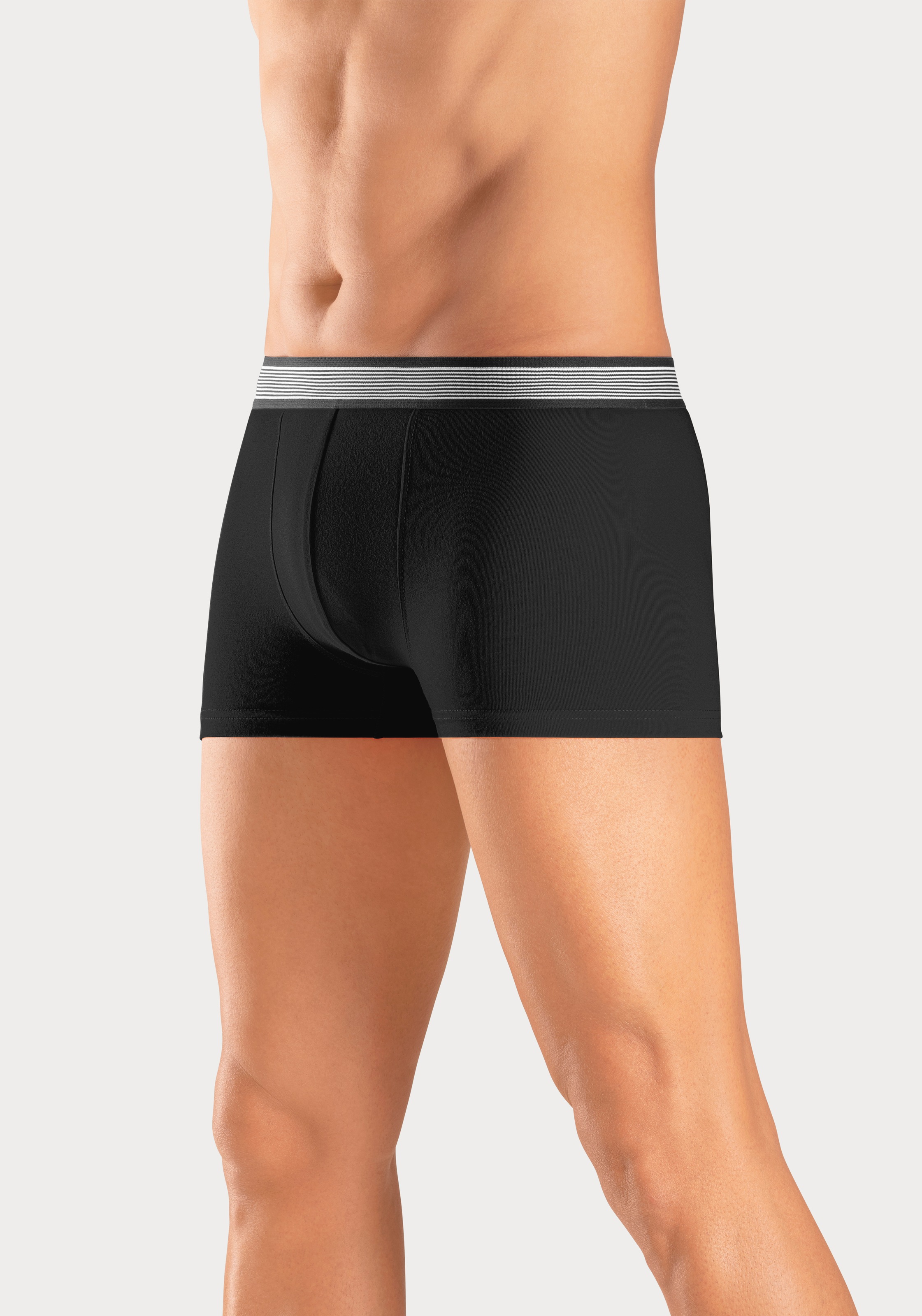 H.I.S Boxer »Boxershorts für Herren«, (Packung, 4 St.), mit gestreiftem Webbund