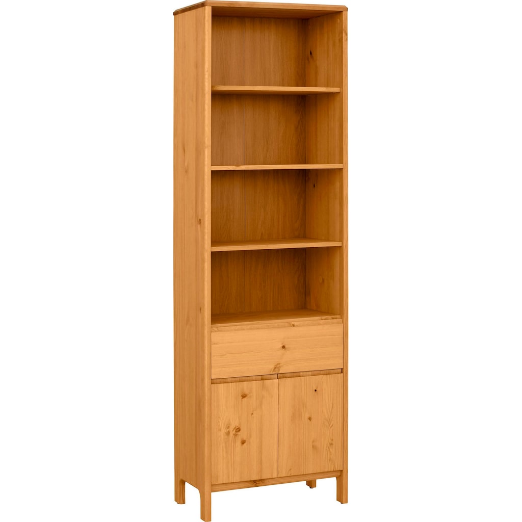 OTTO products Hochschrank »Jorrick«, Breite 60 cm, Massivholz Kiefer mit Bio Öl/Wachs behandelt