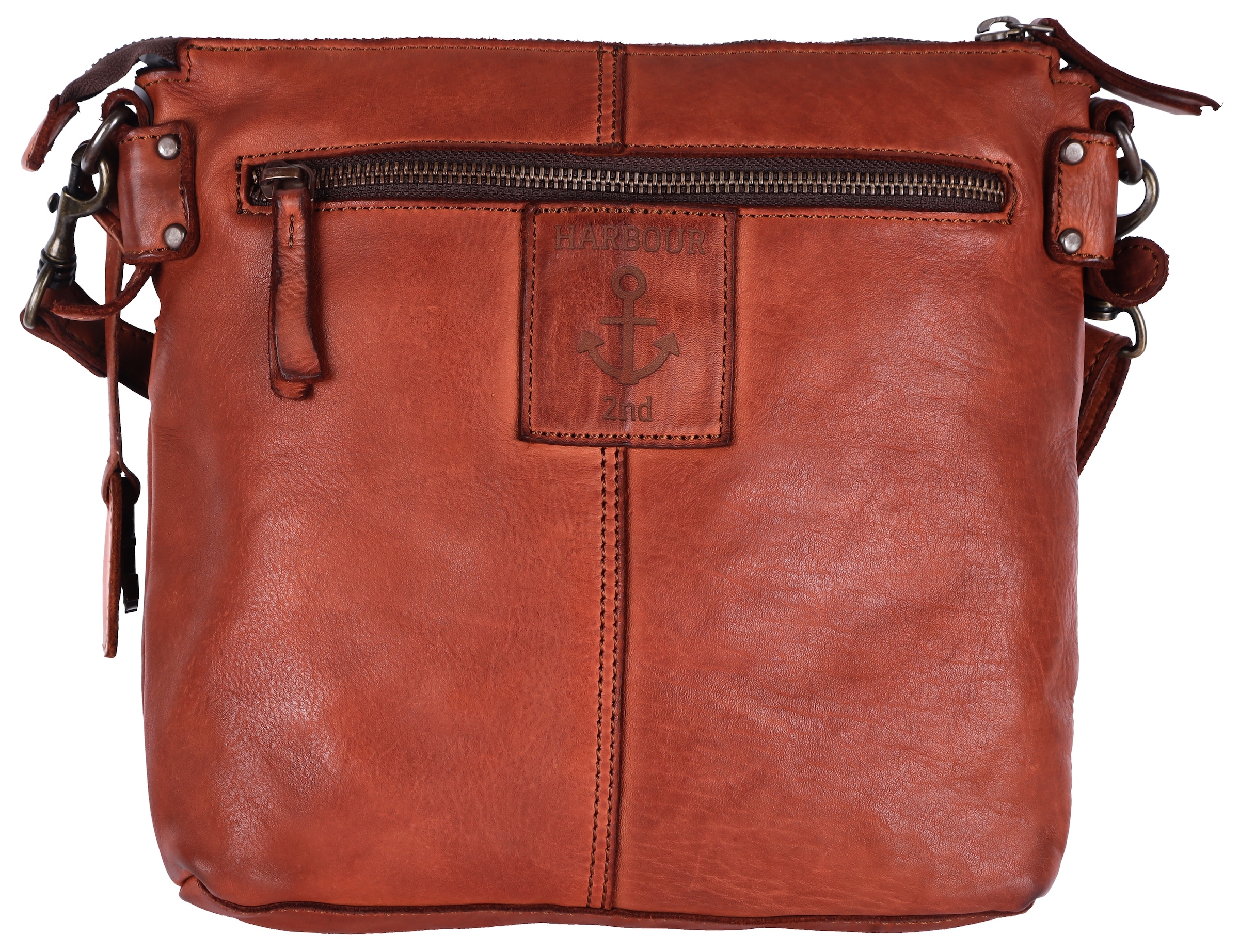 HARBOUR 2nd Handtasche »Isalie2«, Umhängetasche Tasche Damen mit Anker Anhänger