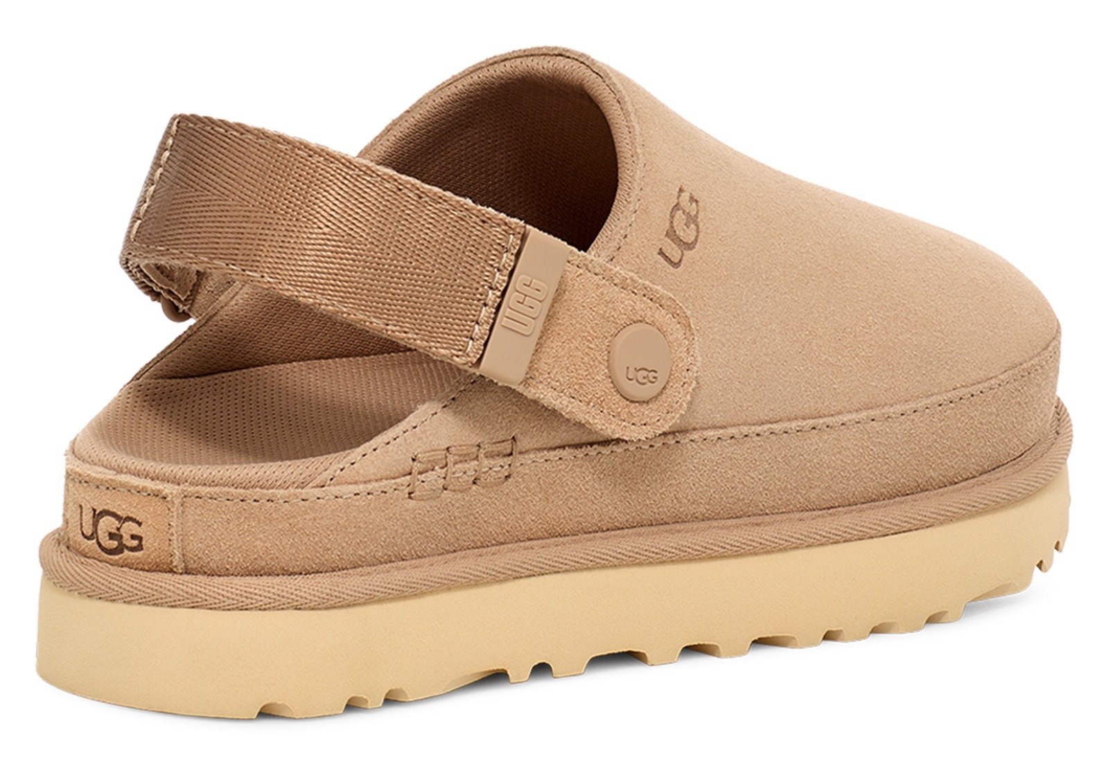 UGG Clog »W GOLDENSTAR CLOG«, Homeslippers, Plateauschuh, Mule mit schwenkbarem Fersenriemen