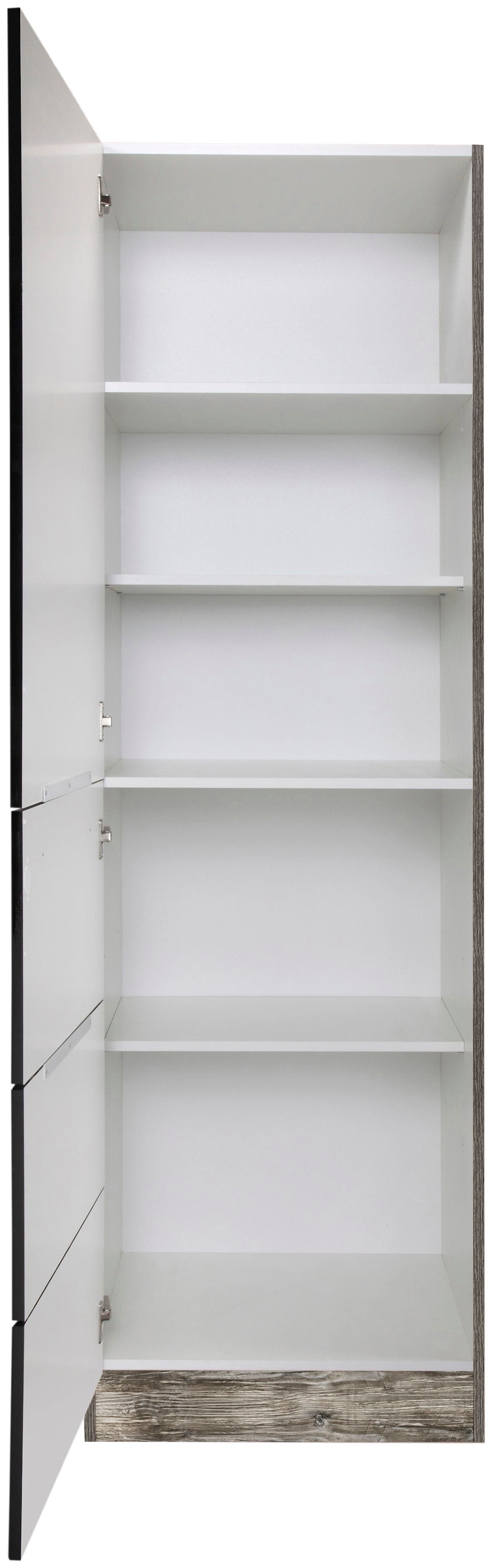 KOCHSTATION Seitenschrank »KS-Brindisi«, 60 cm breit, 200 cm hoch, viel Stauraum