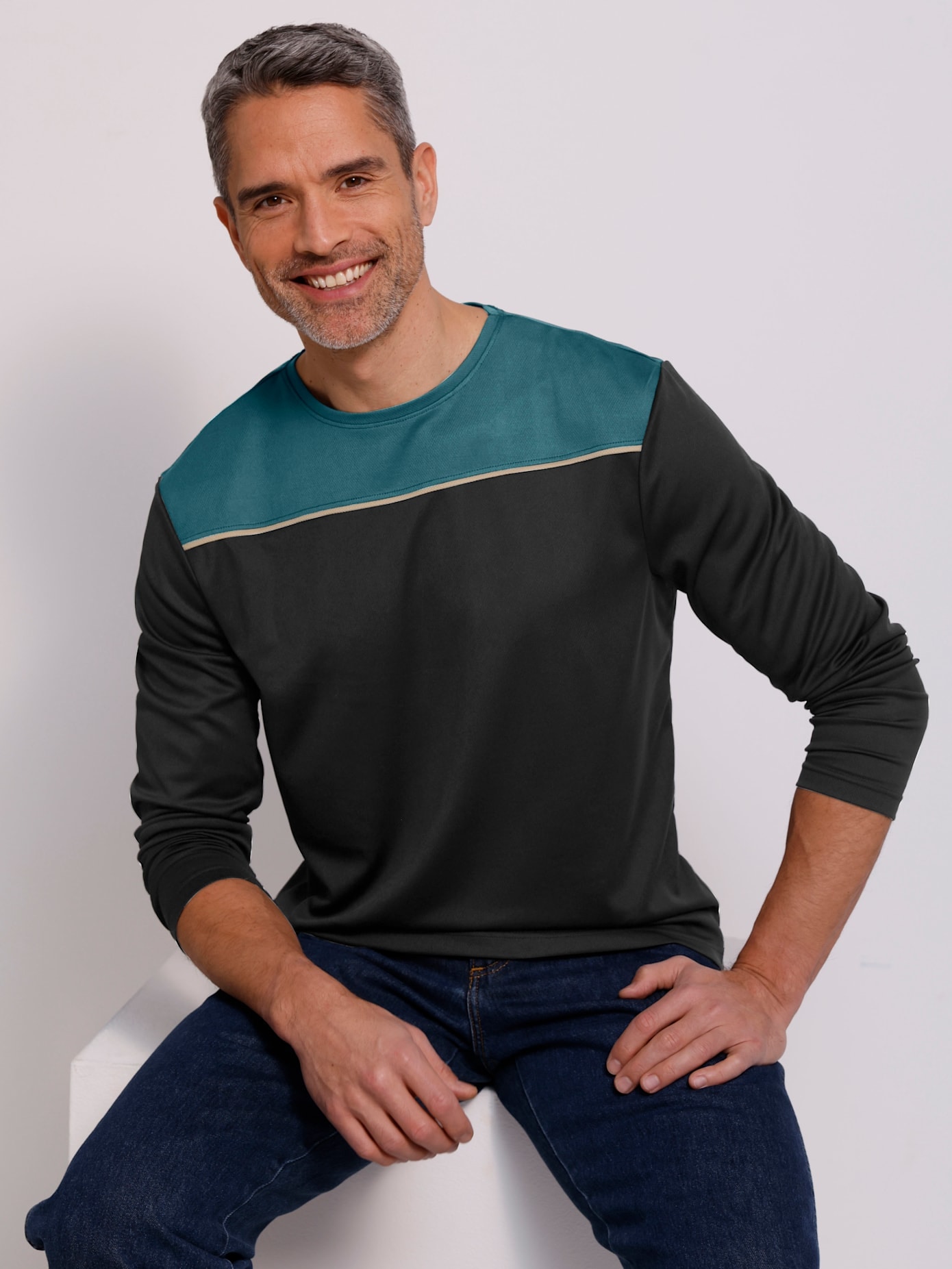 Classic Rundhalsshirt »Freizeitshirt« 1