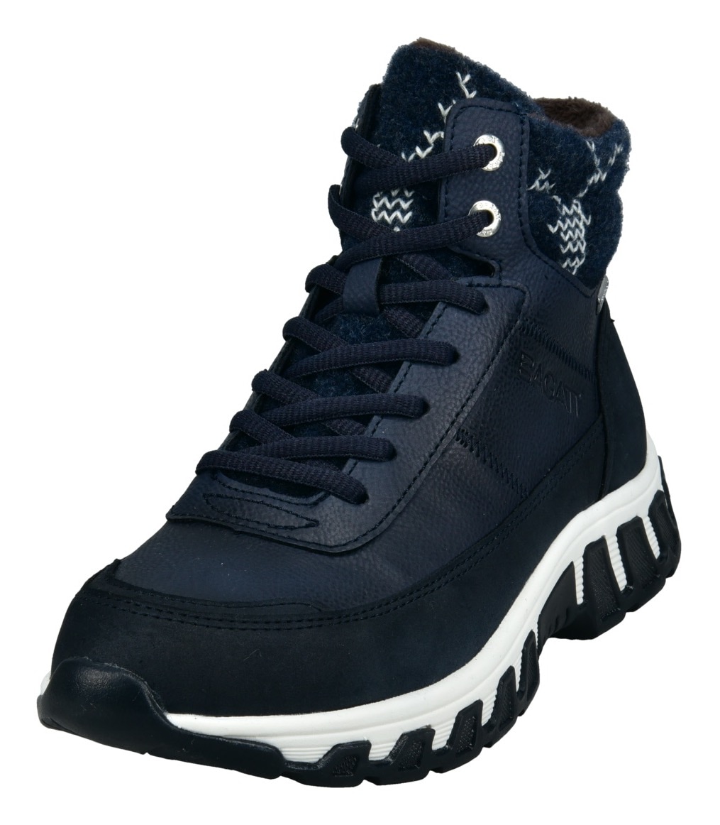 BAGATT Schnürboots, mit schönem Strick-Kragen