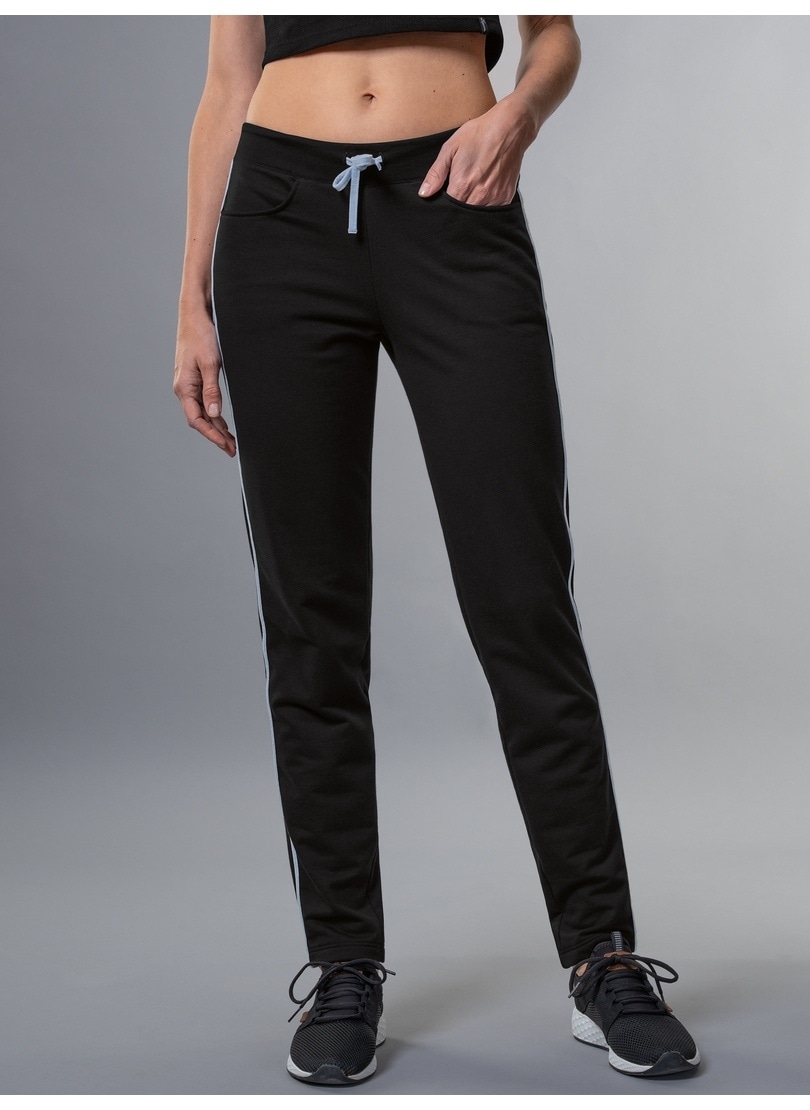Trigema Jerseyhose »TRIGEMA Sweathose mit Seitenstreifen«, (1 tlg.)