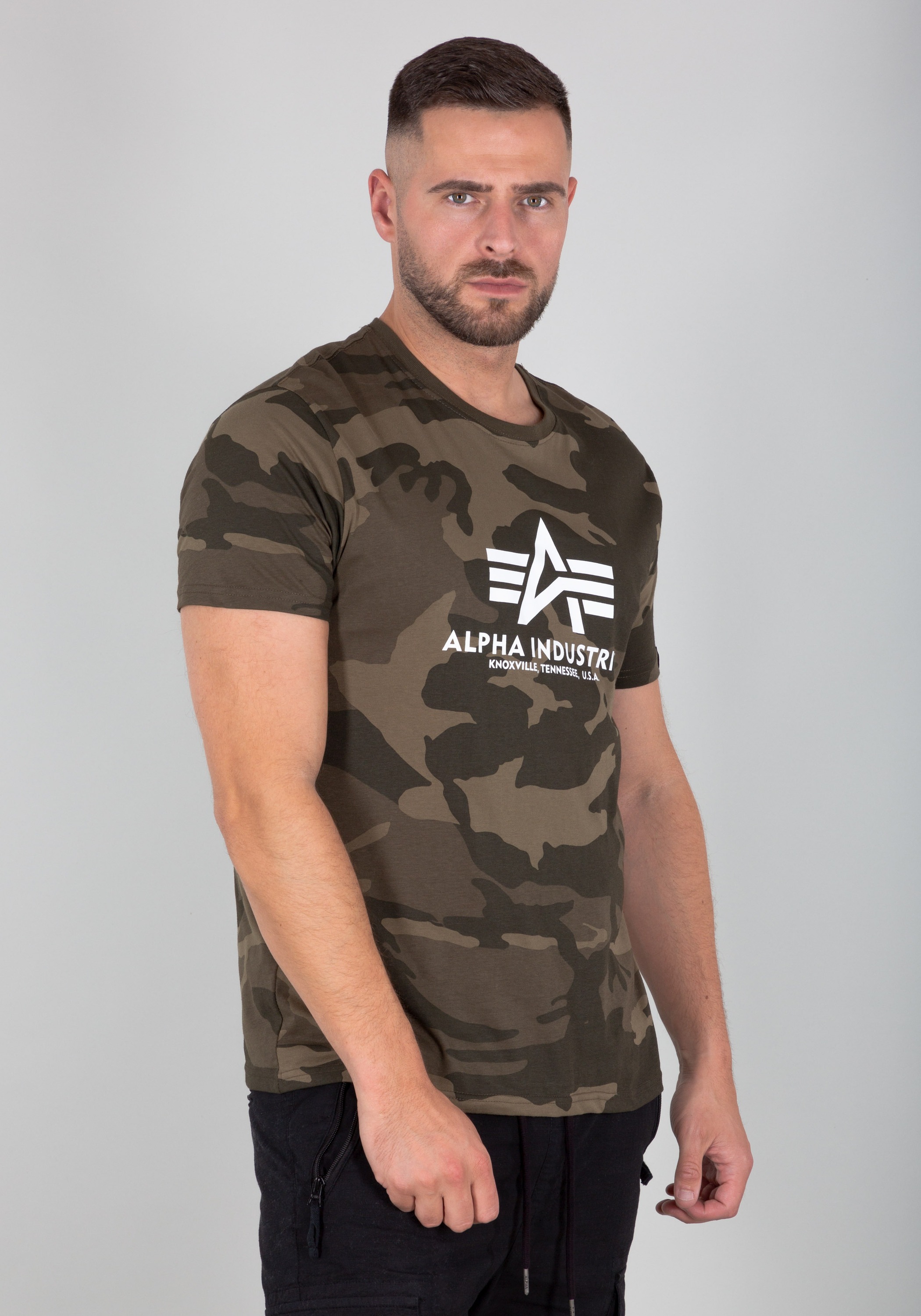 Alpha Industries T-Shirt »Alpha Industries Men - T-Shirts Basic T-Shirt Camo«  online bestellen bei OTTO