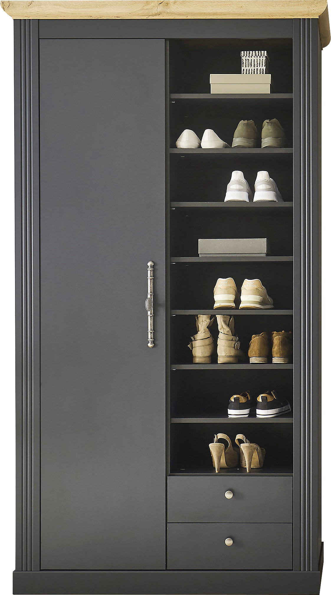 Home affaire Garderobenschrank »WESTMINSTER TOPSELLER!«, (Breite ca. 108 cm), im romantischen Landhausstil