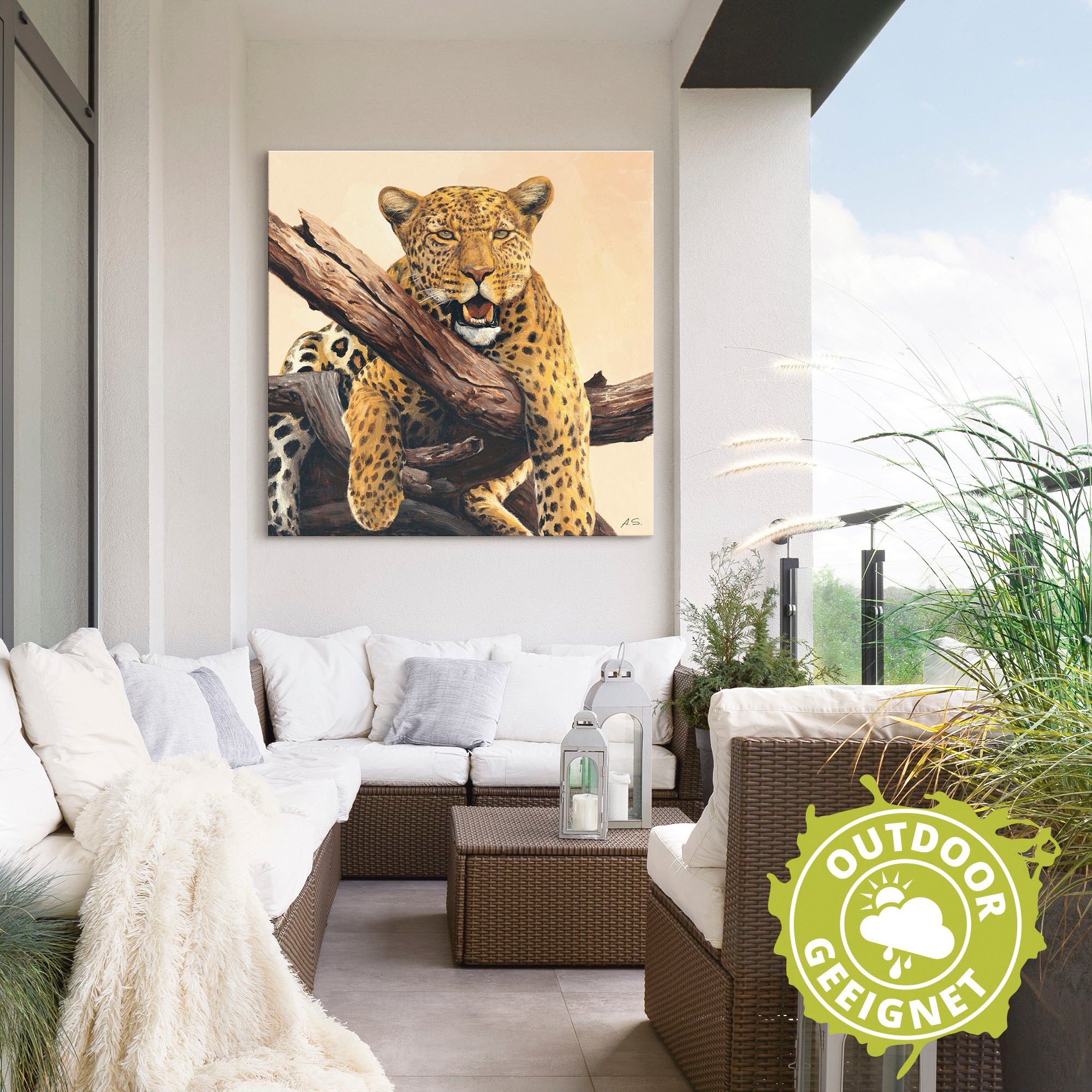 Artland Wandbild »Zeit zum Mittagessen«, Wildtiere, (1 St.), als Alubild, Outdoorbild, Leinwandbild in verschied. Größen