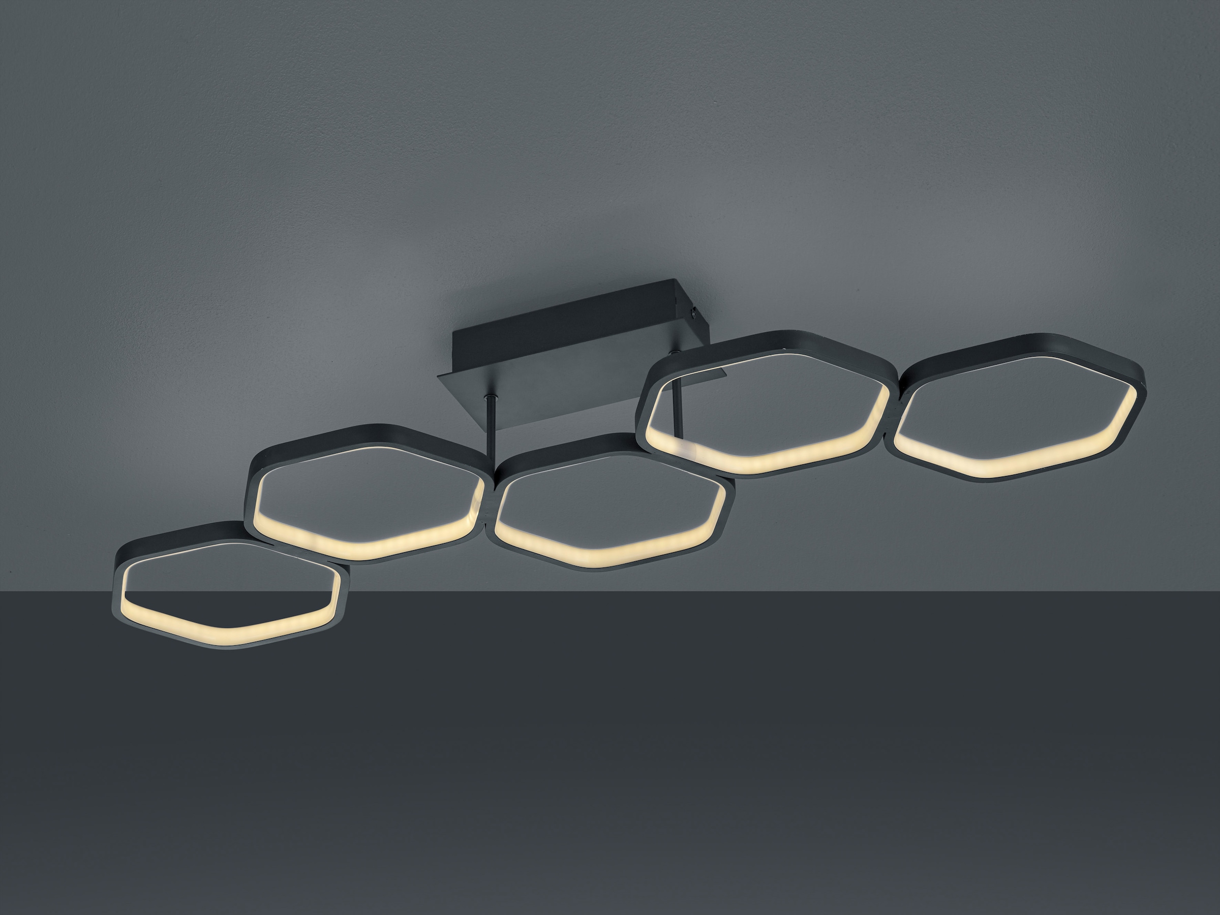 TRIO Leuchten LED Deckenleuchte »Vigo«, Lumen LED bei 1 dimmbare OTTO Deckenlampe flammig-flammig, Wabenoptik, 2800 kaufen 3000K, in
