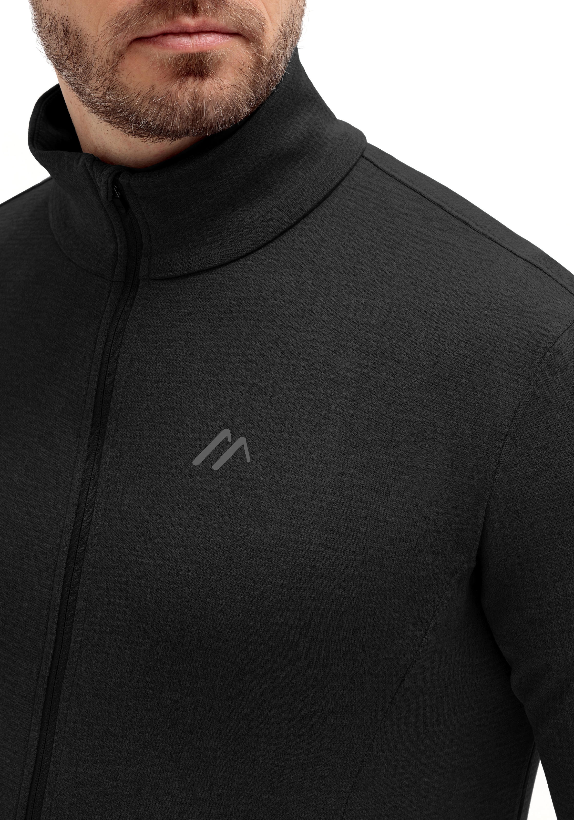 Maier Sports Fleecejacke »Sinaia M«, Herren Midlayer, atmungsaktiv und schnelltrocknend, Slim Fit