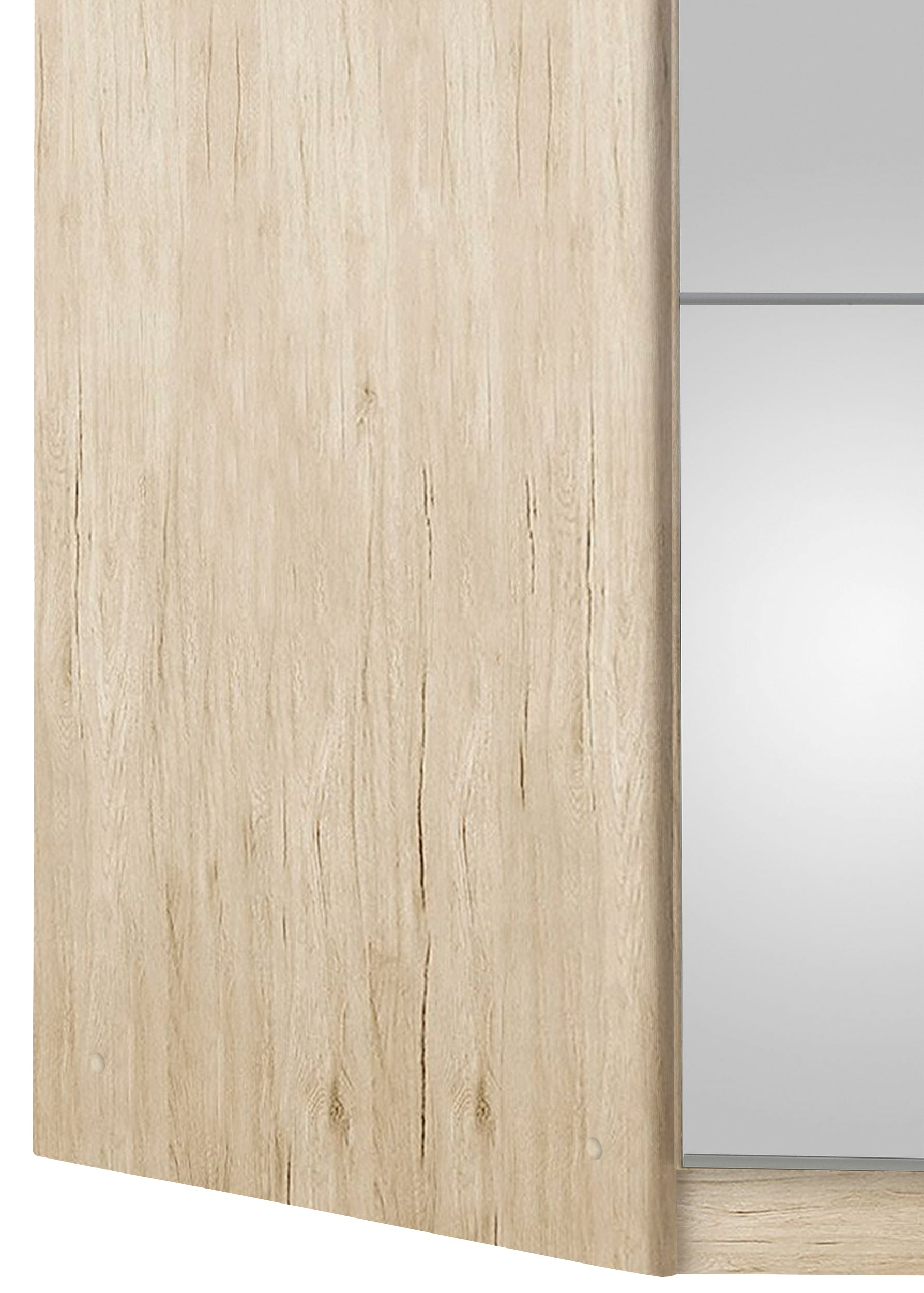 priess Eckkleiderschrank »Malaga Schlafzimmerschrank Ecklösung erweiterbar in drei Farben« Kleiderschrank Schrank Garderobe Stauraumwunder mit Spiegel