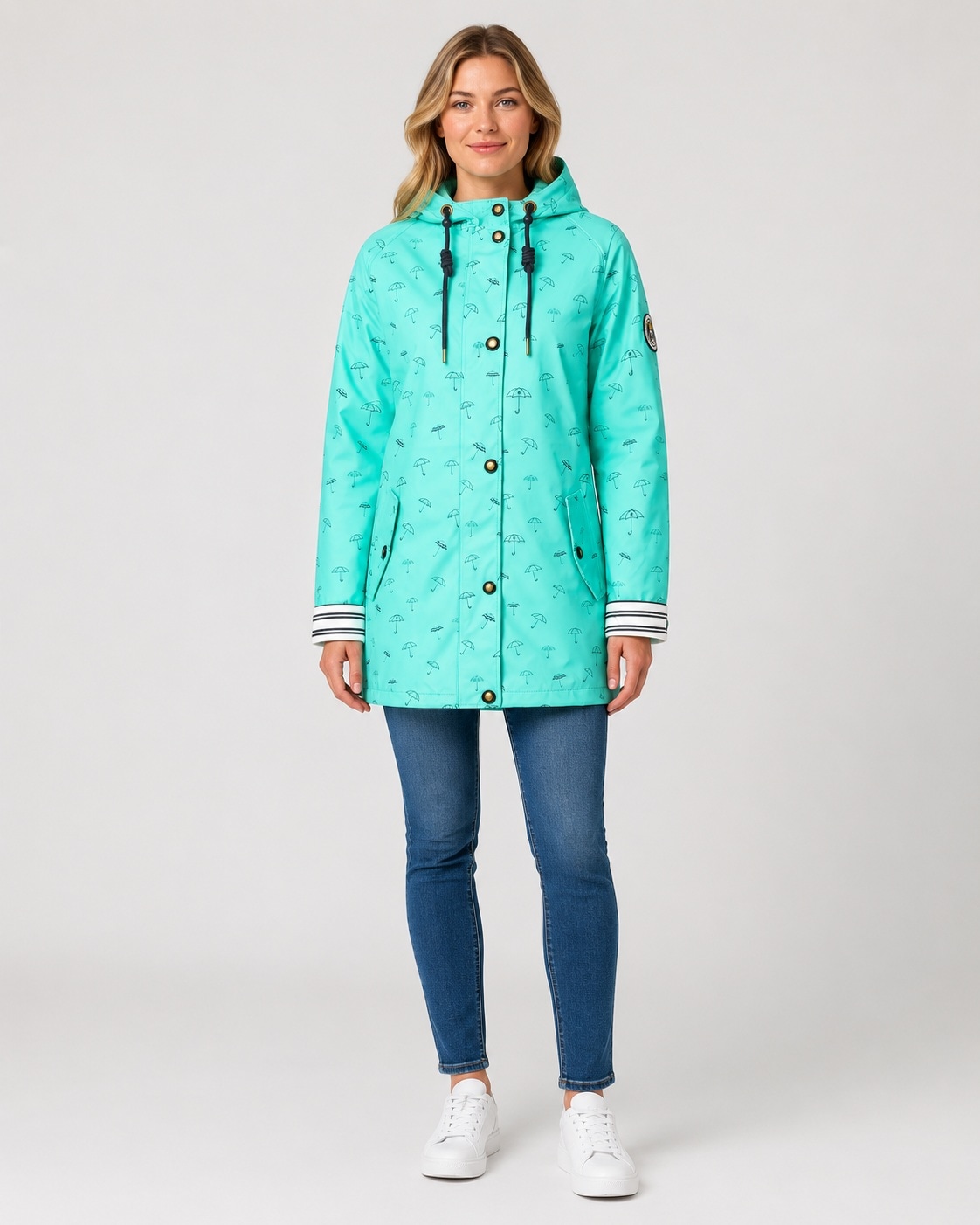 ankerglut Regenjacke »Friesennerz #ankerglutbucht Regenmantel, Longjacket« auch in Großen Größen erhältlich