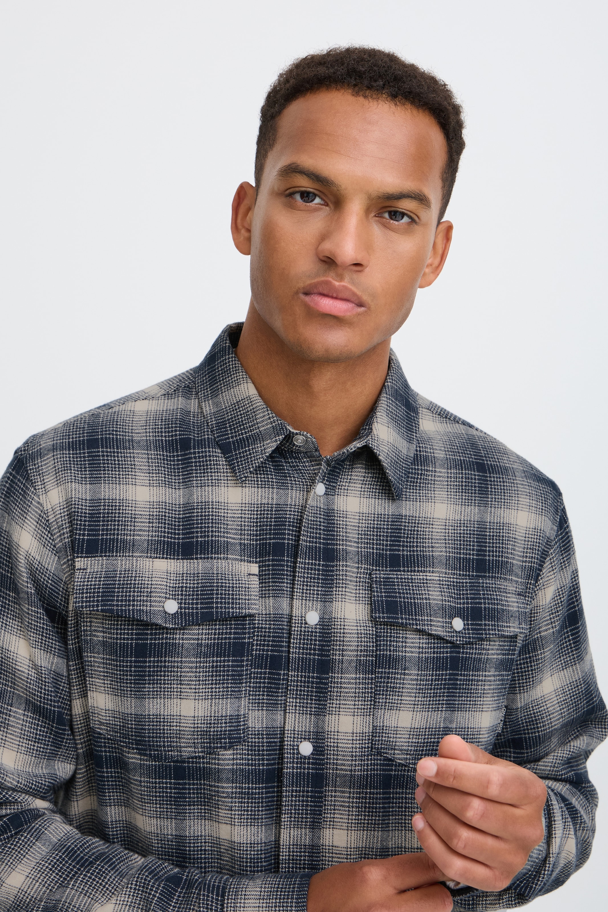 Blend Langarmhemd »BHCLINT SHIRT CHECK« Baumwolle, regular fit