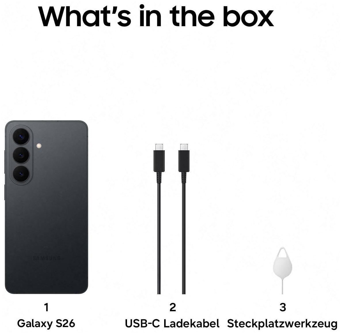 Samsung Smartphone »Galaxy S26« black