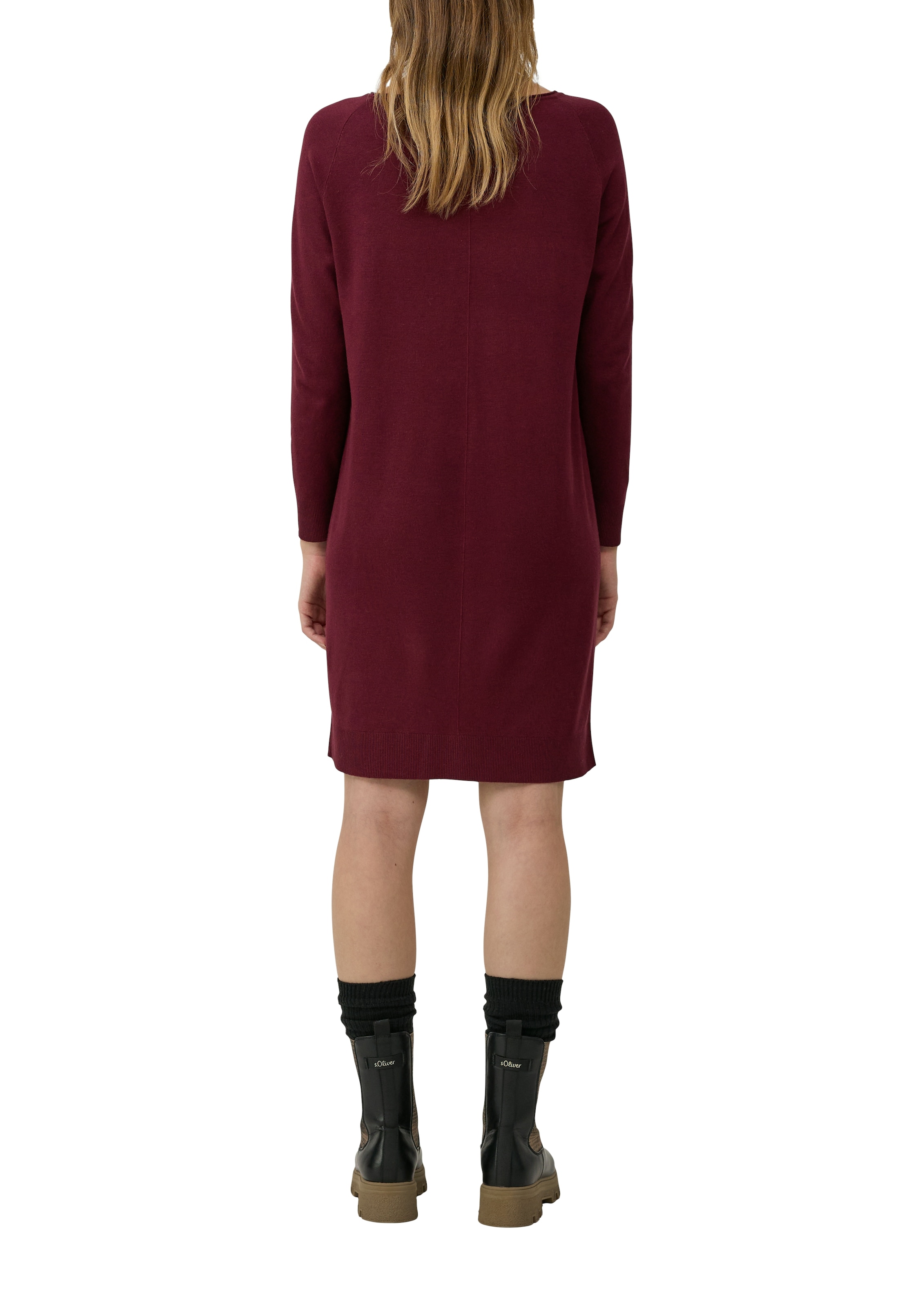 s.Oliver Strickkleid, mit U-Boot-Ausschnitt