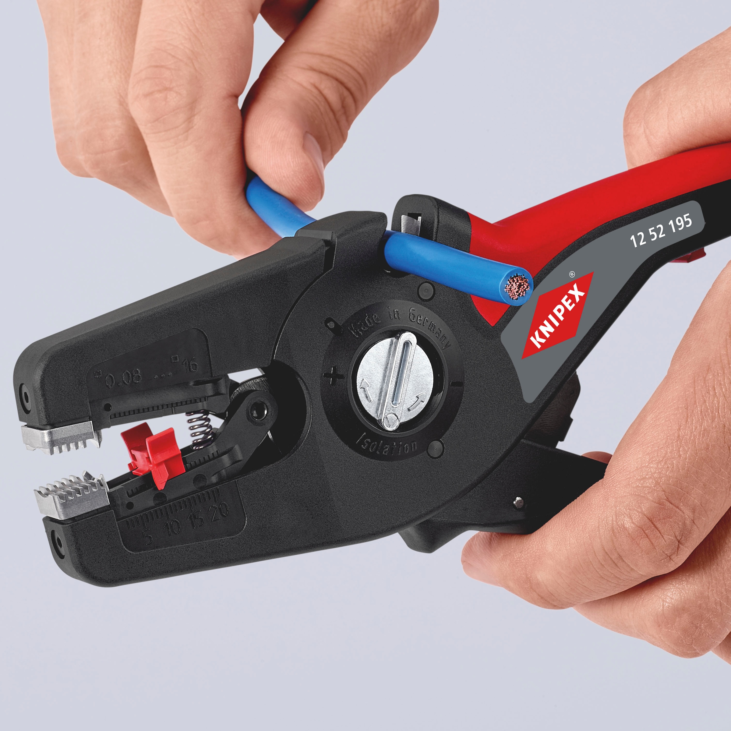 Knipex Abisolierzange »12 52 195 PreciStrip16«, (1 tlg.), automatisch, 190 mm