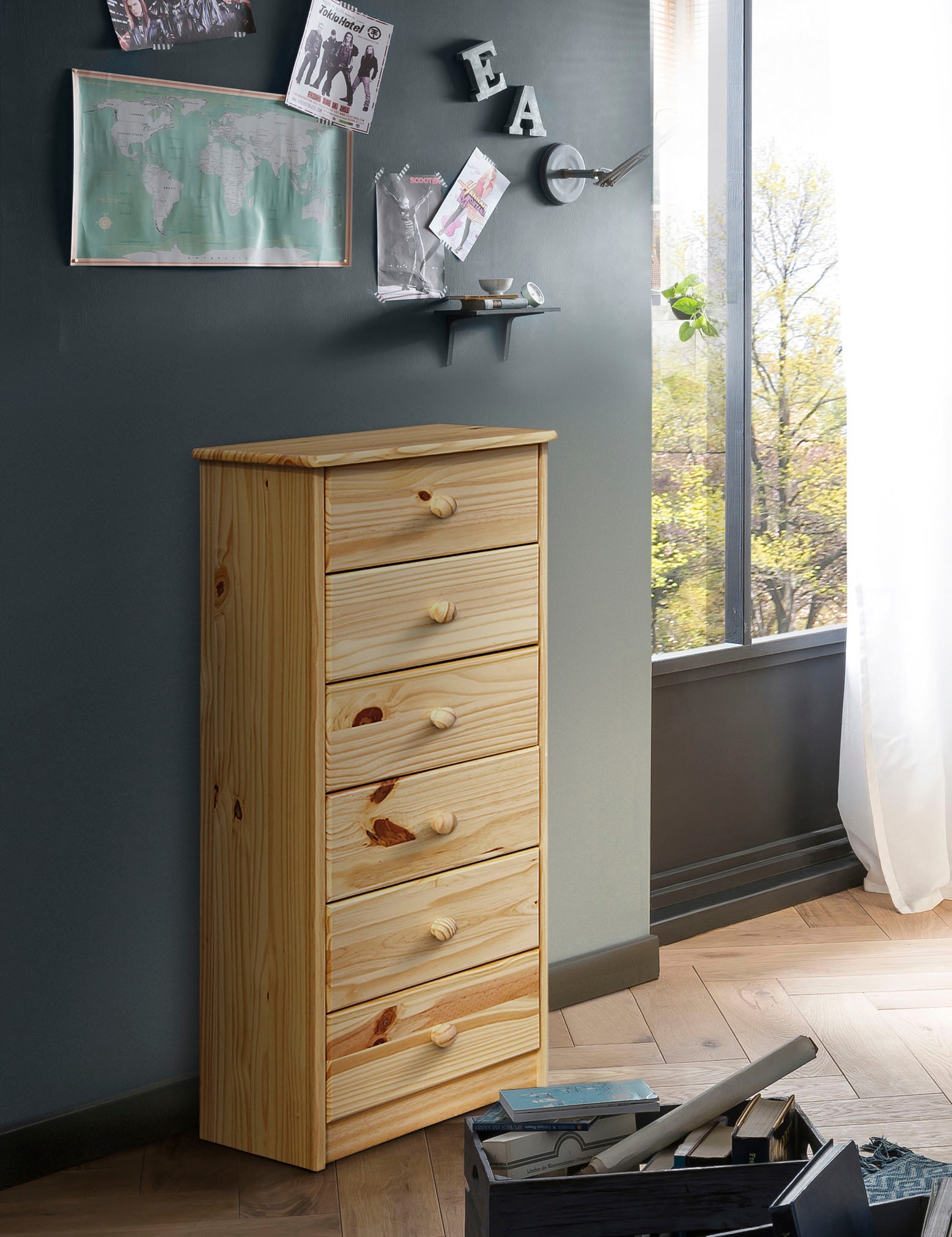 Möbilia Kommode »Chur« aus Massivholz Kiefer