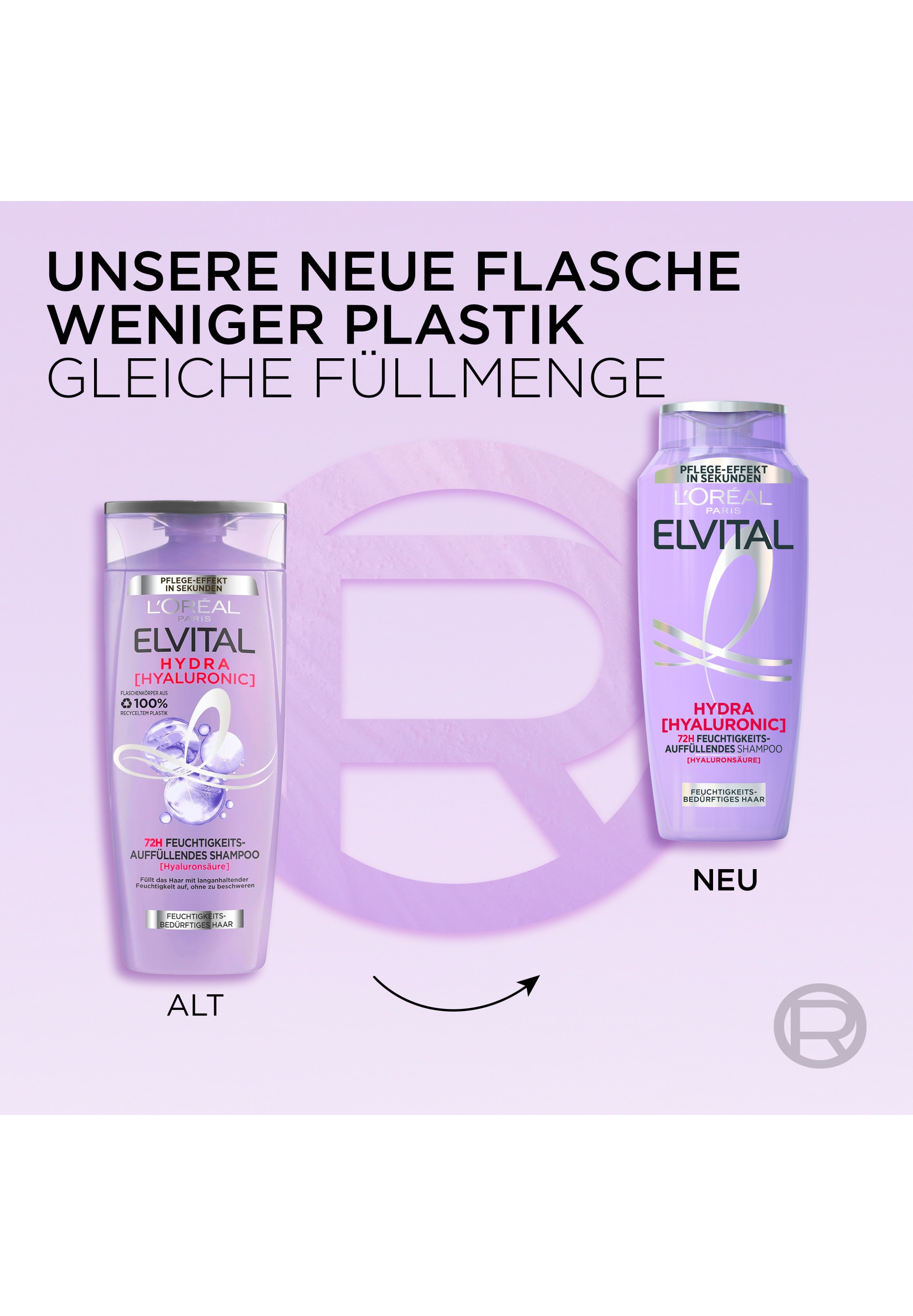 L'ORÉAL PARIS Haarshampoo »L'Oréal Paris Elvital Hydra [Hyaluronic] Shampoo (6er)«