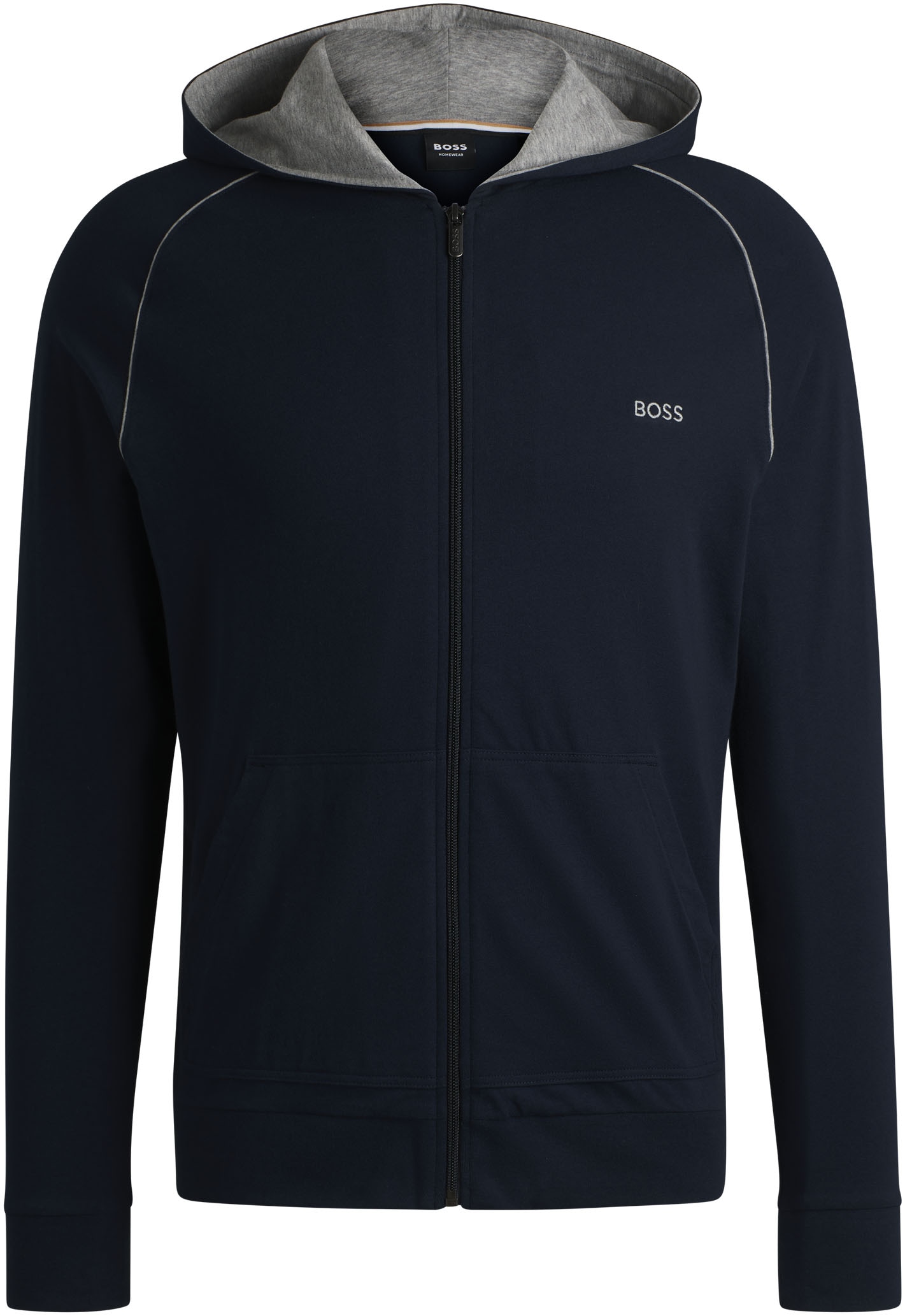 BOSS Kapuzensweatjacke »Mix&Match Jacket H«, mit BOSS Stickerei auf der Brust