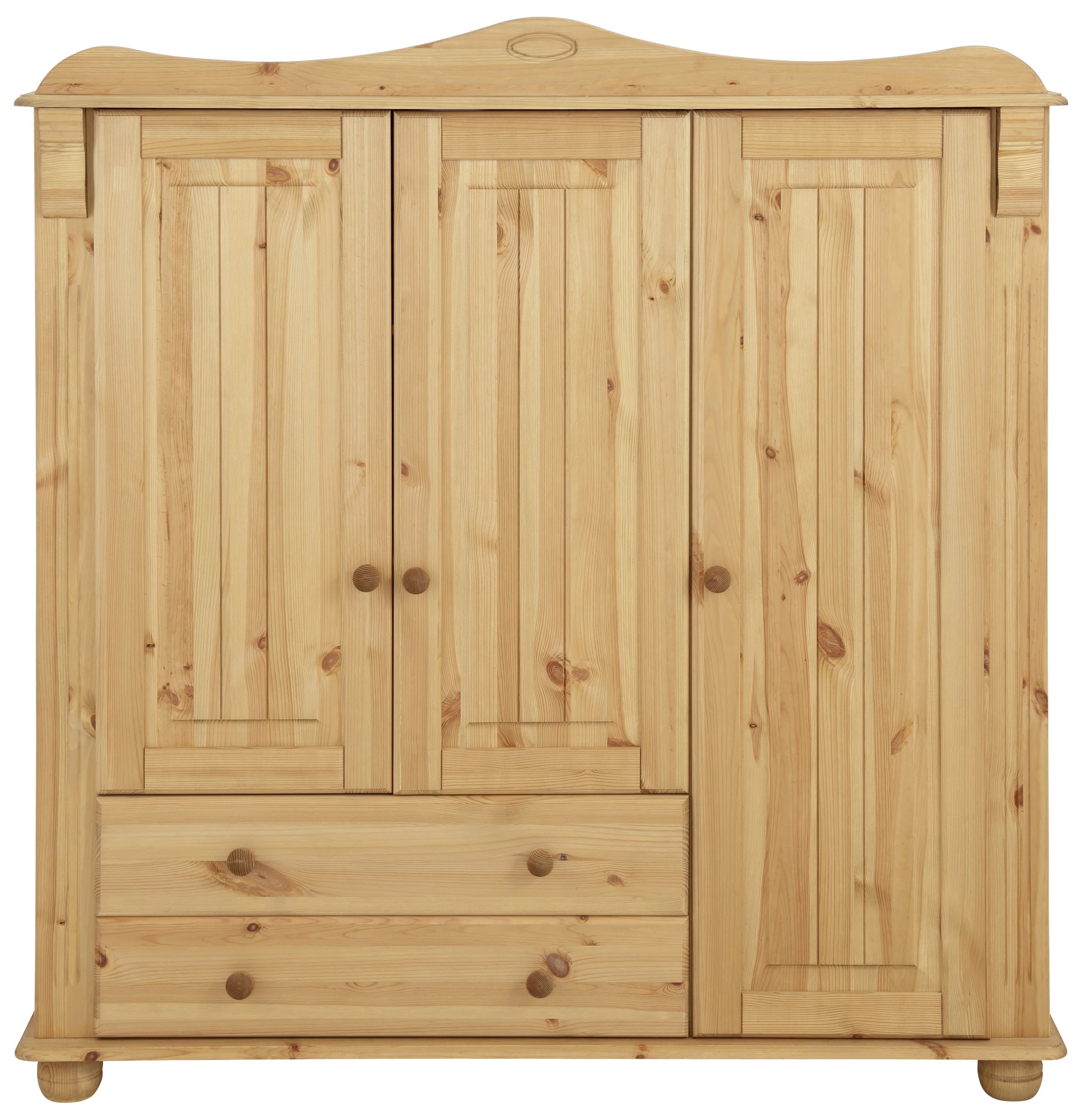 Home affaire Wäscheschrank »Adele, Mehrzweckschrank«, (2 Breiten: 93/130 cm H/T ca. 135/40 cm), aus massiver Kiefer, 2-oder 3-türig