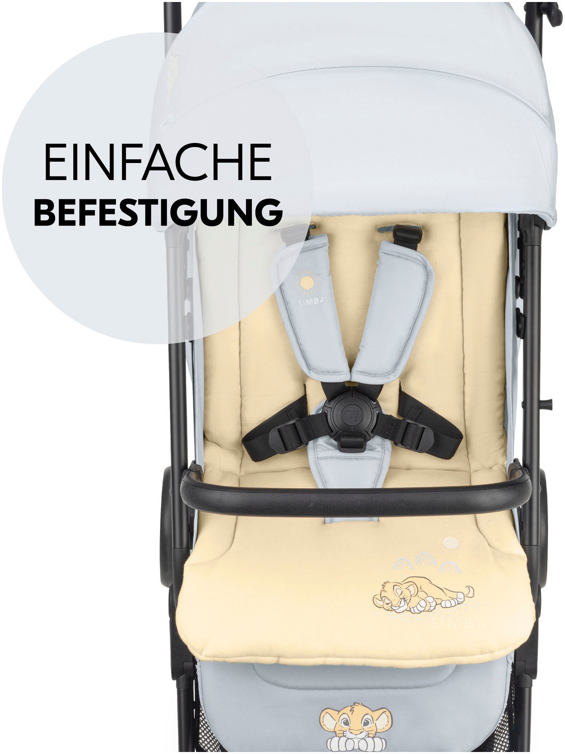 Hauck Kinderwagen-Sitzauflage »Seat Liner, Disney Simba beige«