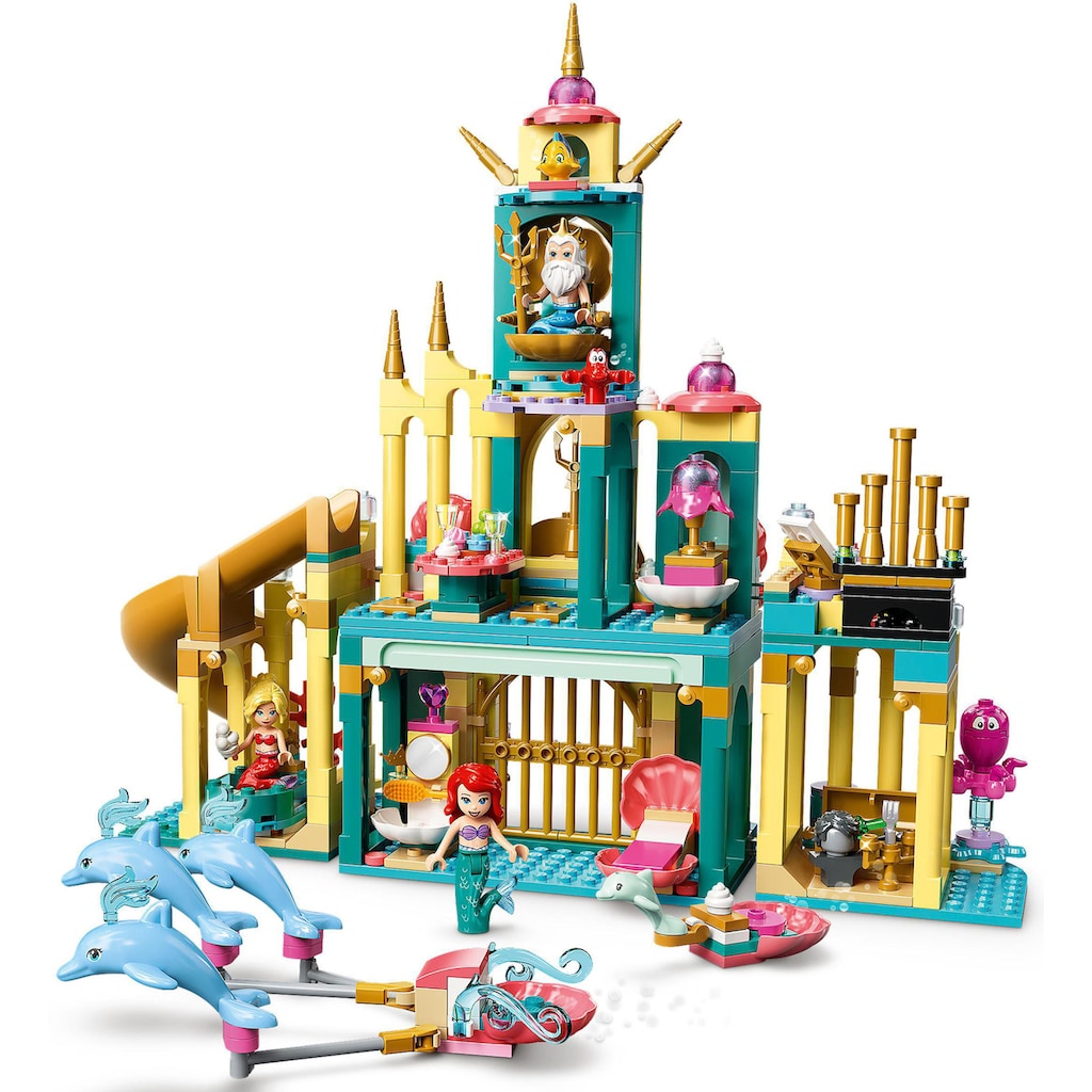 LEGO® Konstruktionsspielsteine »Arielles Unterwasserschloss (43207), LEGO® Disney Princess«, (498 St.), Made in Europe