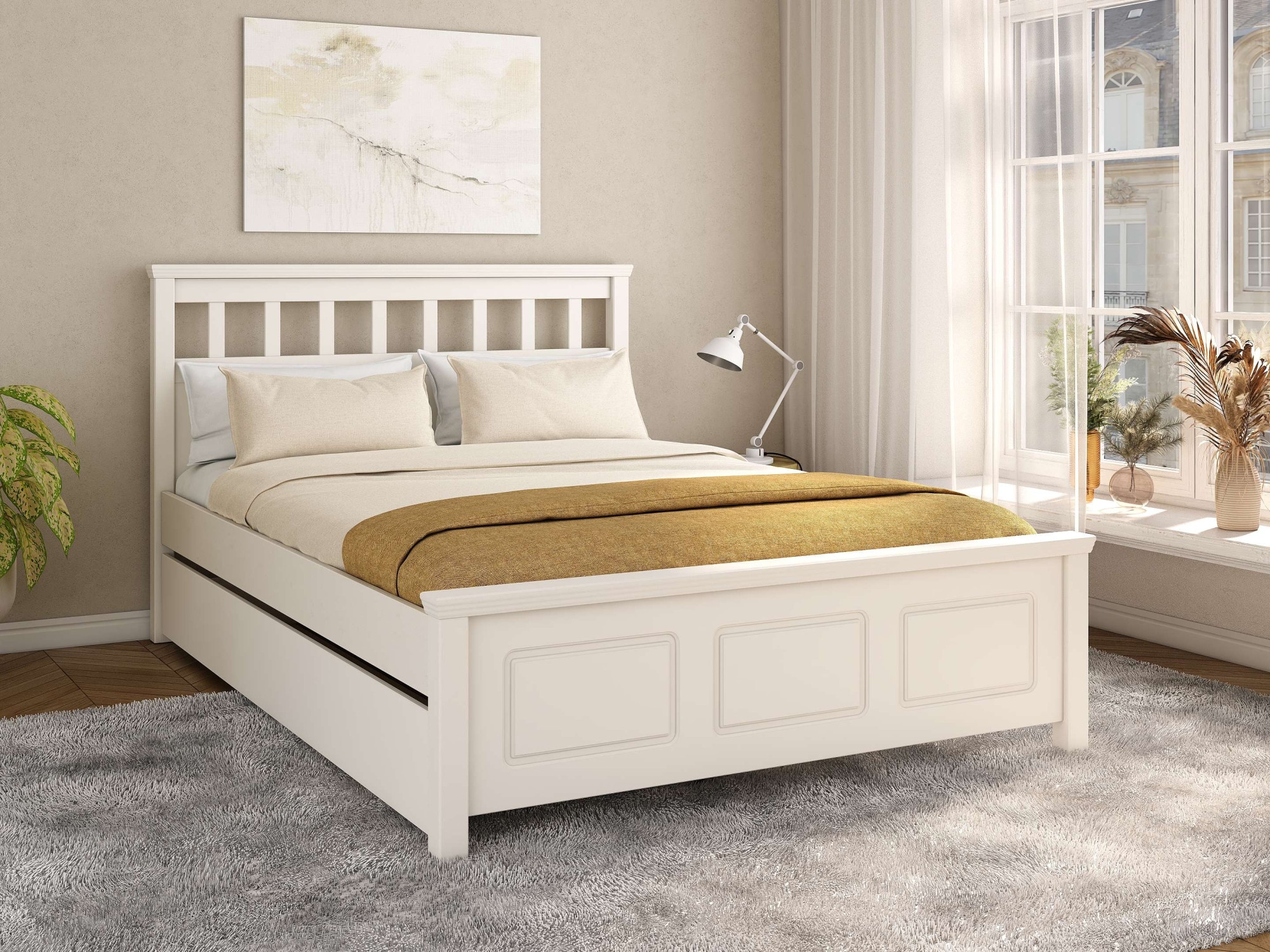 OTTO home Bett »Tillian, Bettgestell, Doppelbett, Bettkasten optional, Made in EU« Liegefläche 140x200cm,  aus massiver Kiefer in Kombination mit MDF, FSC®, inklusive Lattnerost