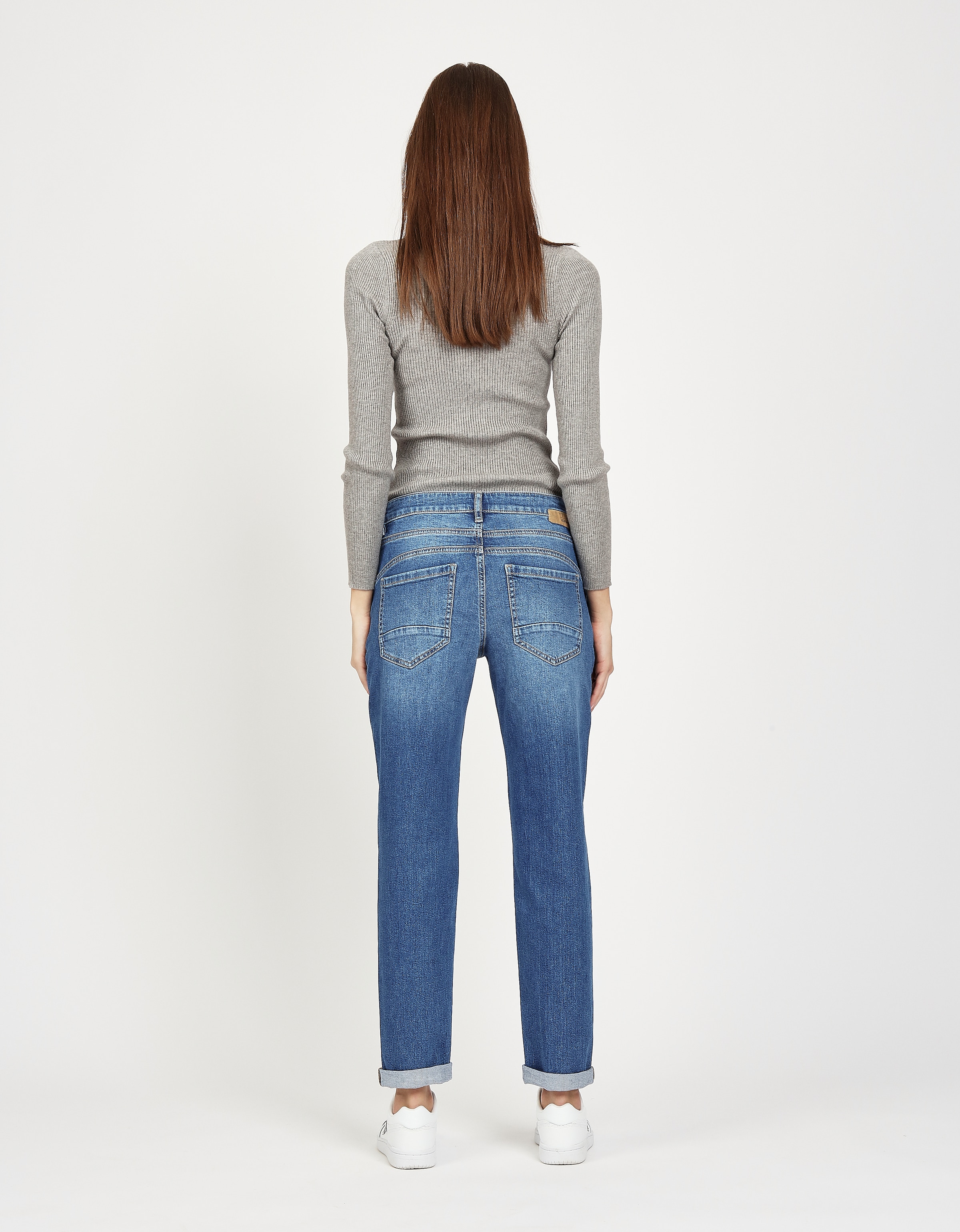GANG 5-Pocket-Jeans »94JOLINE BOYFRIEND«, in cropped Länge