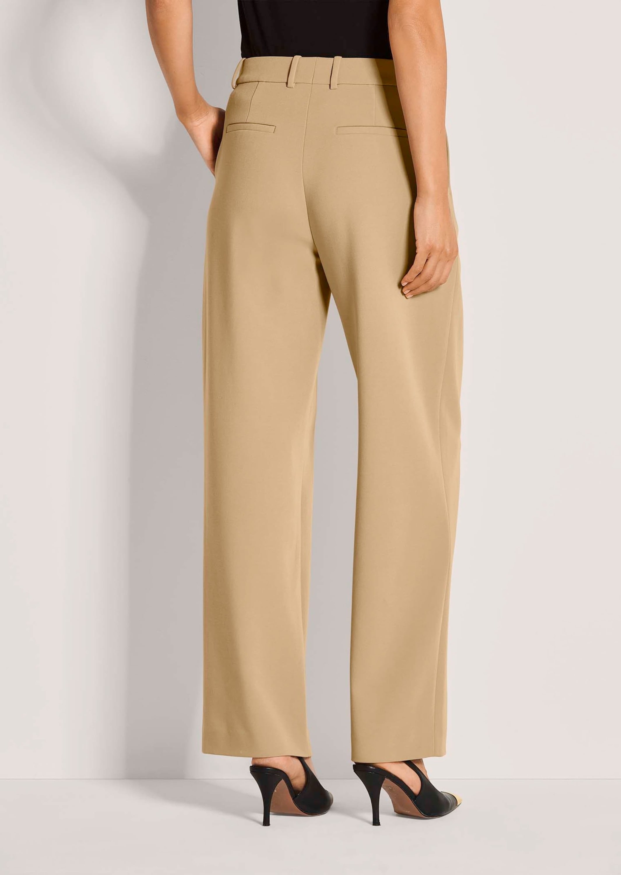MADELEINE Bundfaltenhose »Palazzohose Palazzohose mit weitem Bein«