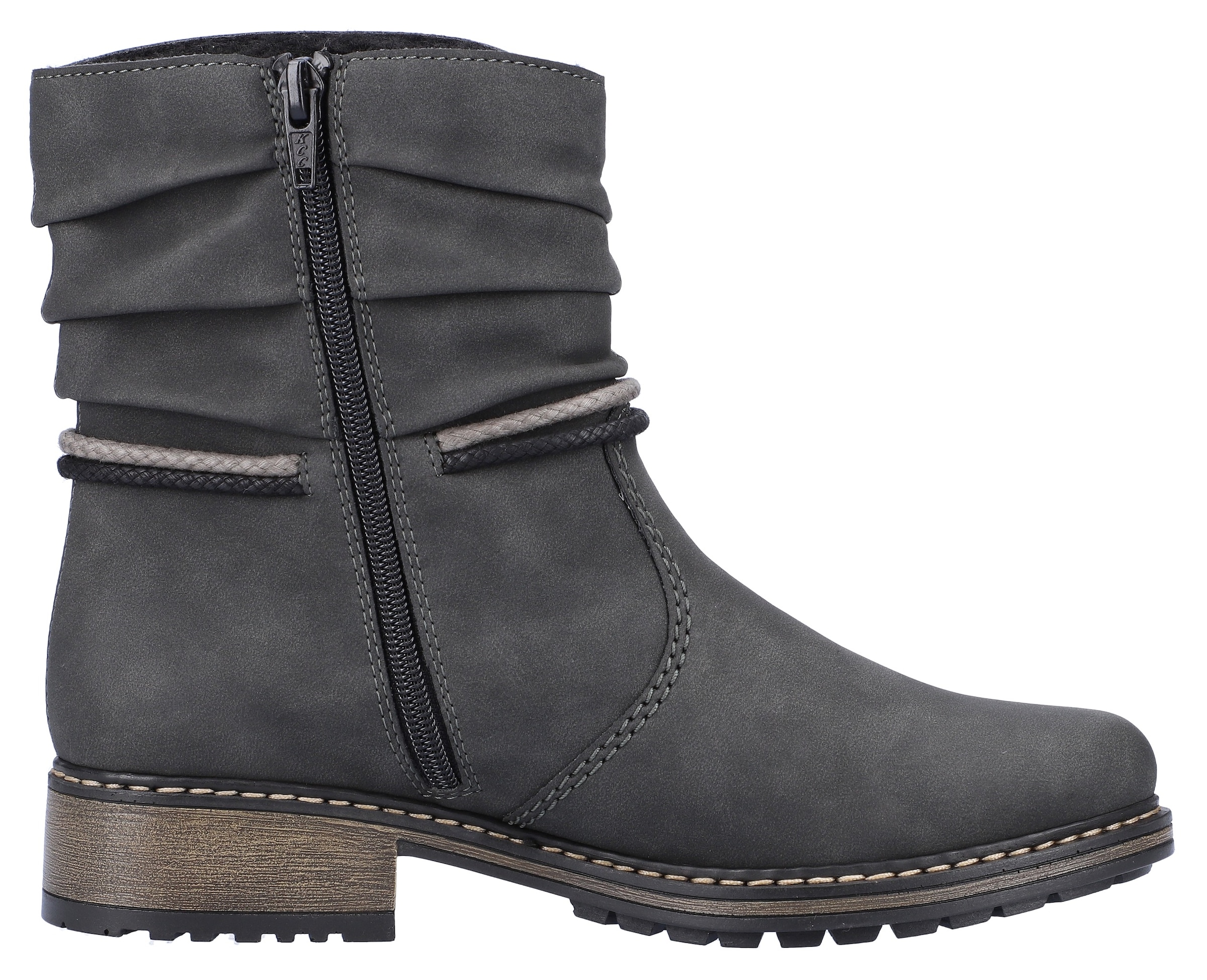 Rieker Winterstiefelette, mit Zierbänder am slouchy Schaft